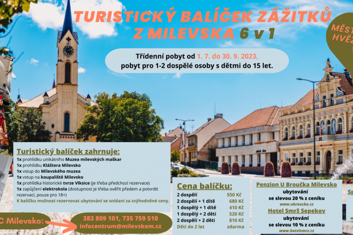 Foto k aktualitě Turistický balíček zážitků z Milevska