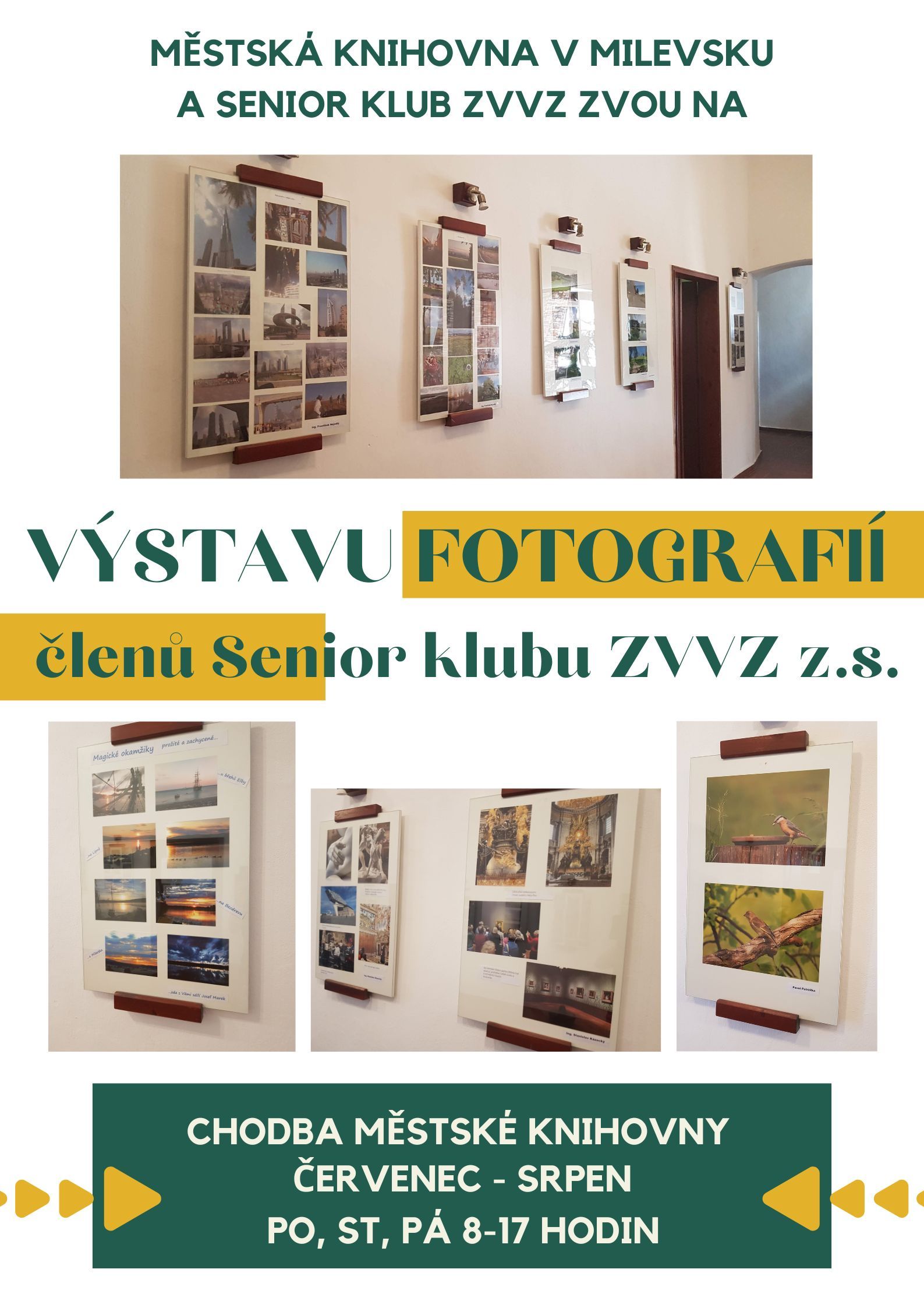 Plakát Výstava fotografií členů Senior klubu ZVVZ z.s.