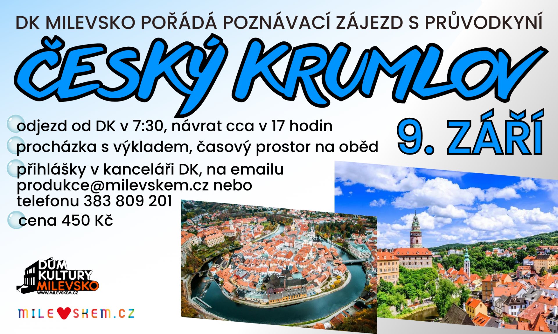 Plakát Poznávací zájezd do Českého Krumlova