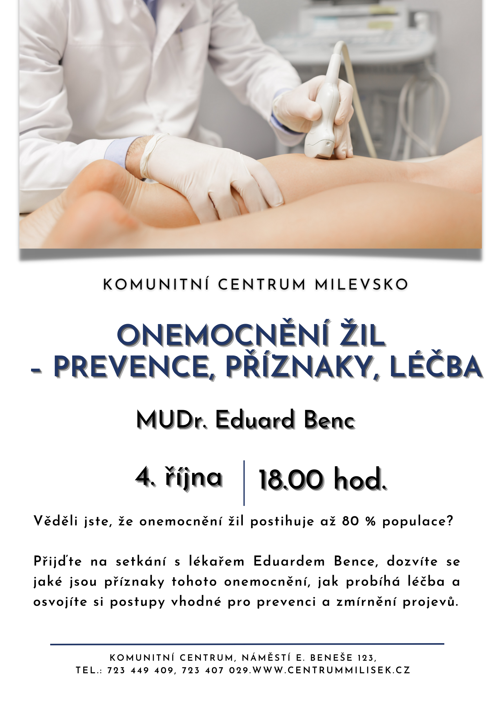 Plakát Onemocnění žil - prevence, příznaky léčba