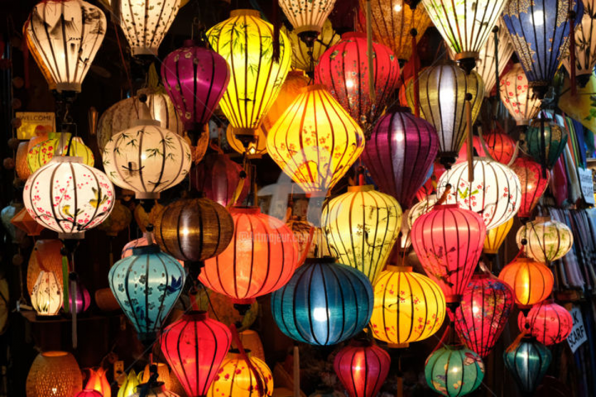 Foto Malovaný lampion 