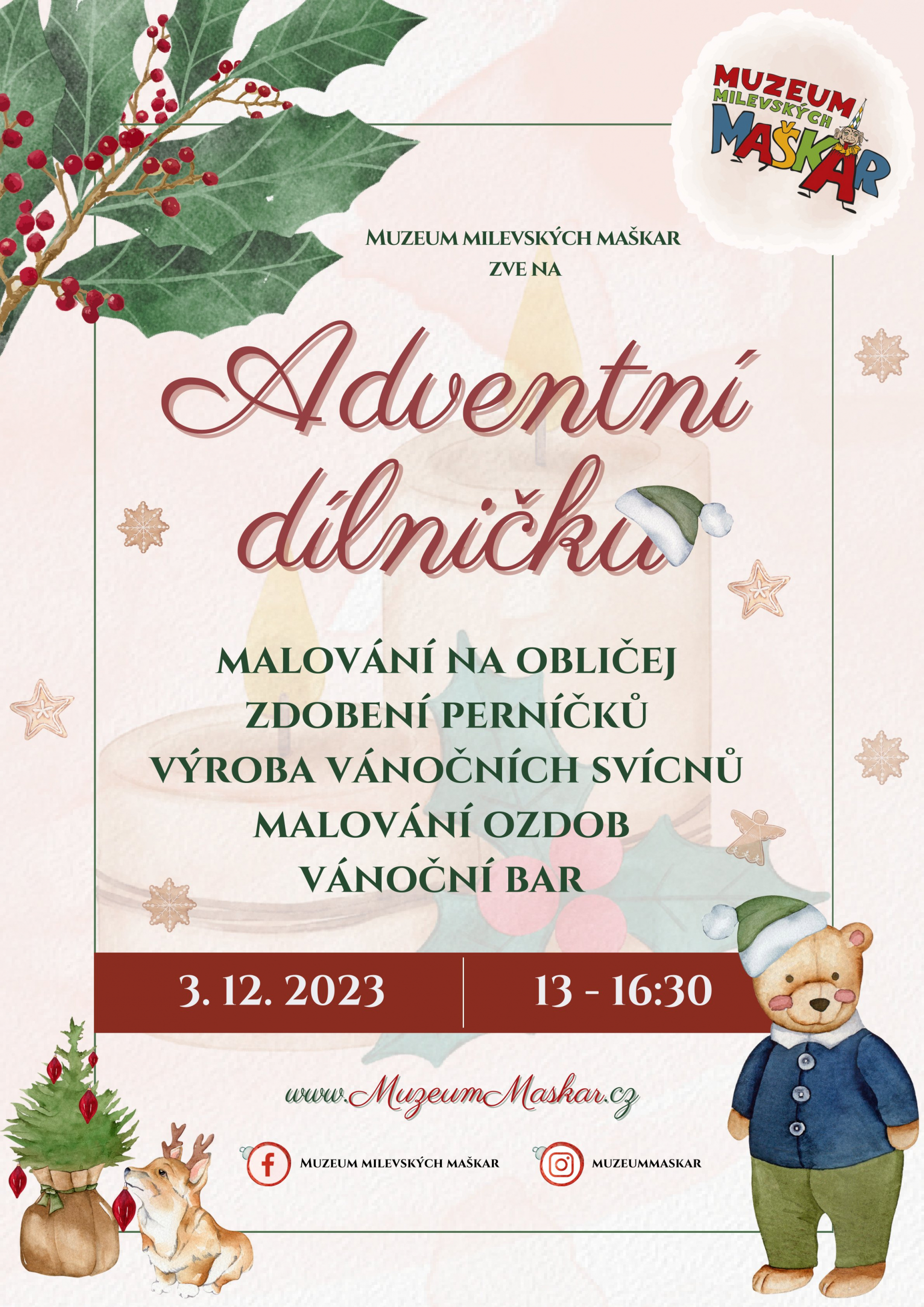 Plakát Adventní dílnička