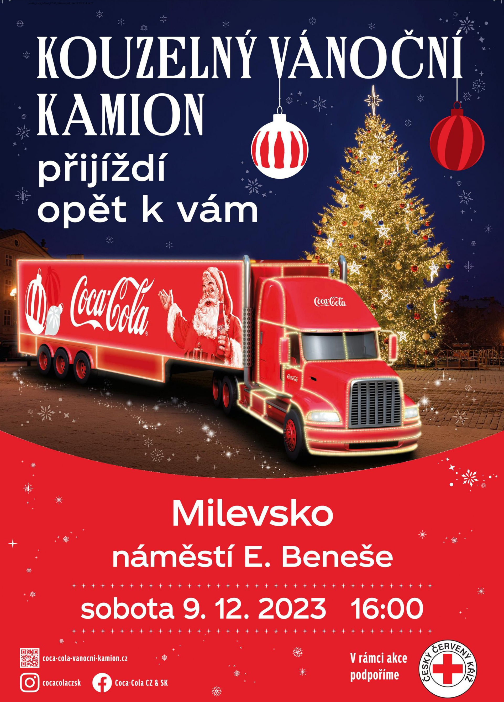 Plakát Vánoční kamion Coca-Cola