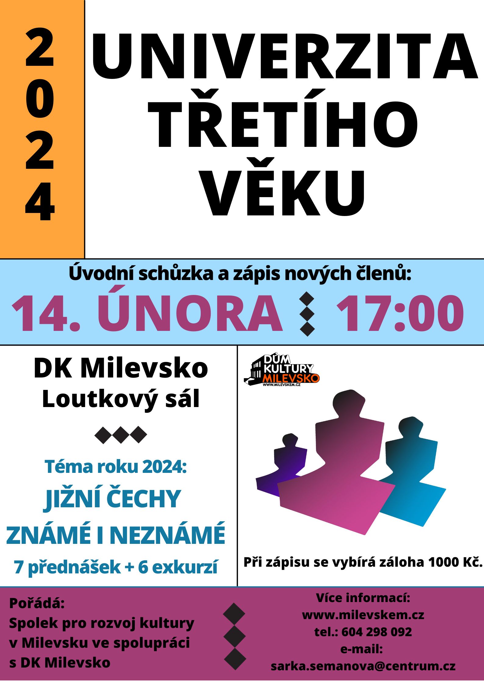 Plakát Univerzita třetího věku - Úvodní schůzka