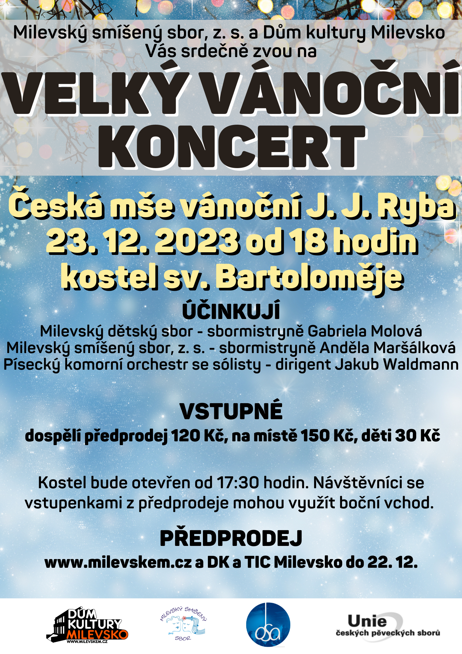 Plakát Velký vánoční koncert