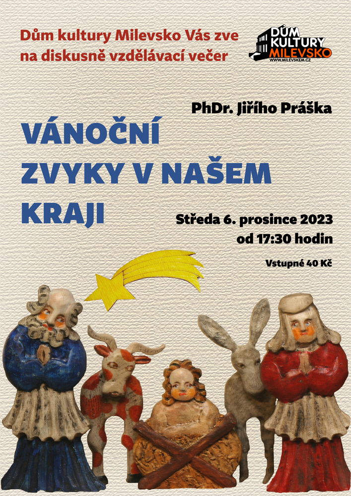 Plakát Diskusně vzdělávací večer - Vánoční zvyky v našem kraji