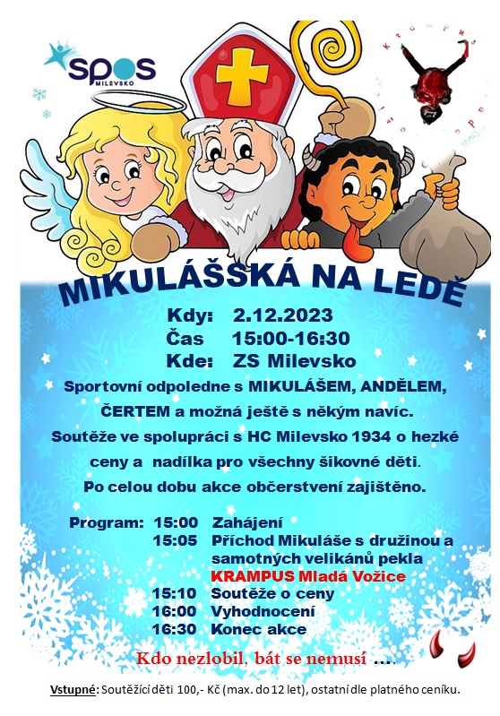 Plakát Mikulášská na ledě