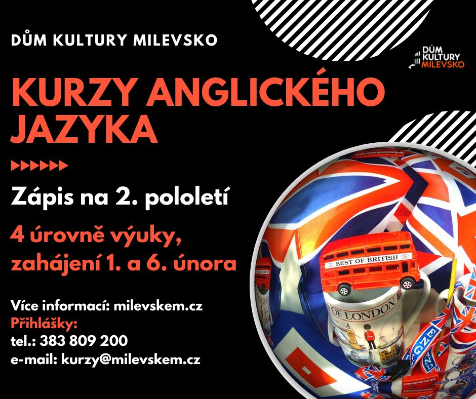 Plakát Kurzy Aj - zahájení 2. pololetí