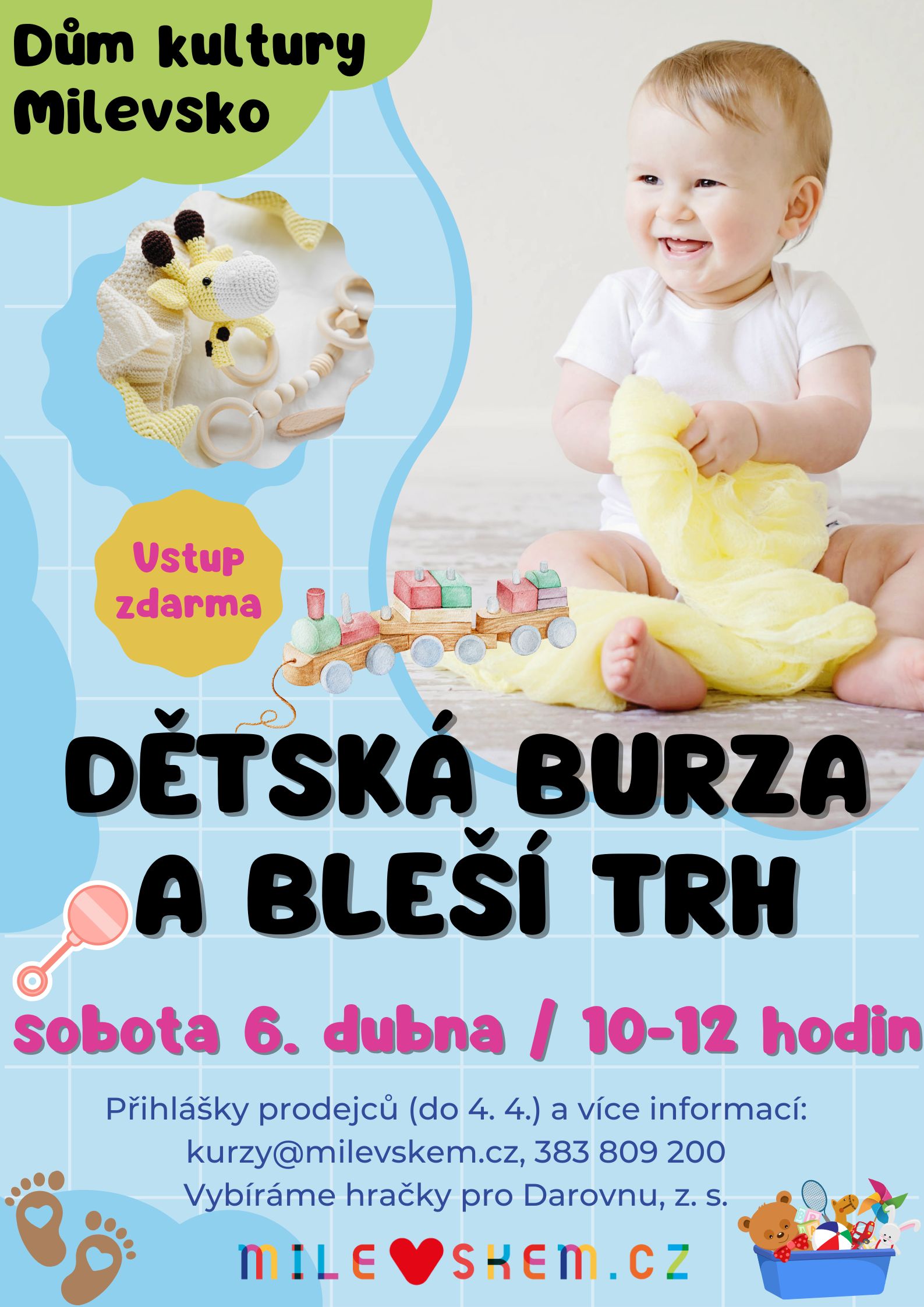 Plakát Jarní dětská burza + bleší trh