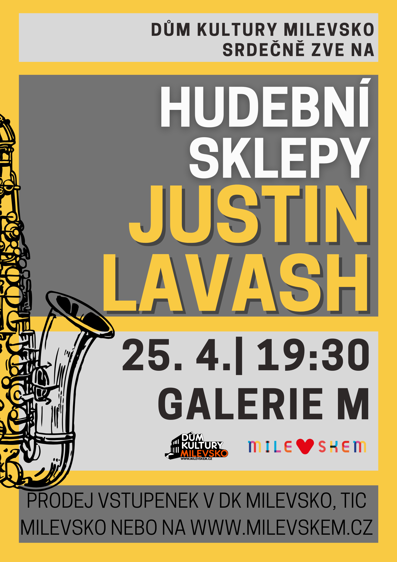 Plakát Hudební sklepy - Justin Lavash