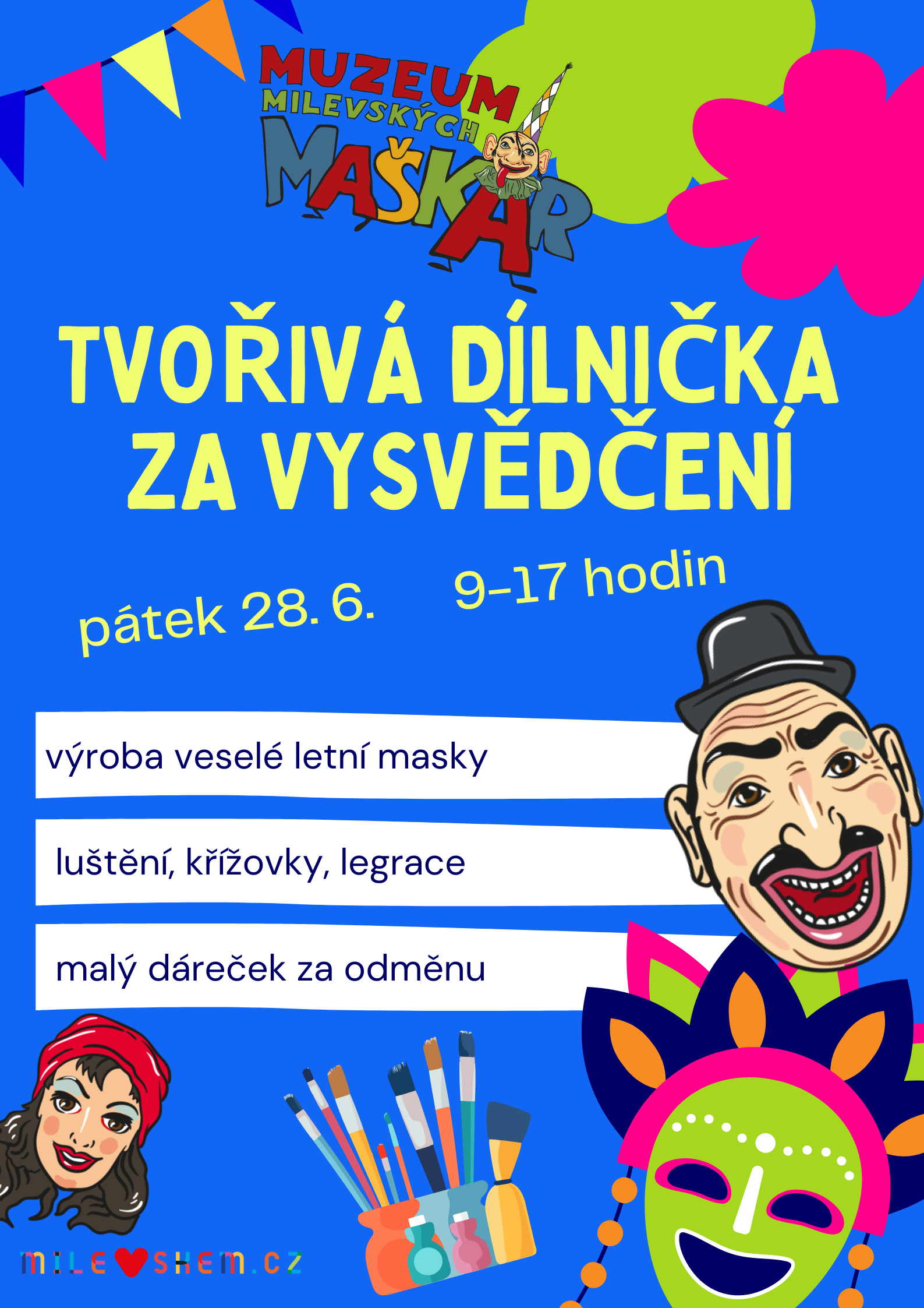 Plakát Tvořivá dílnička za vysvědčení