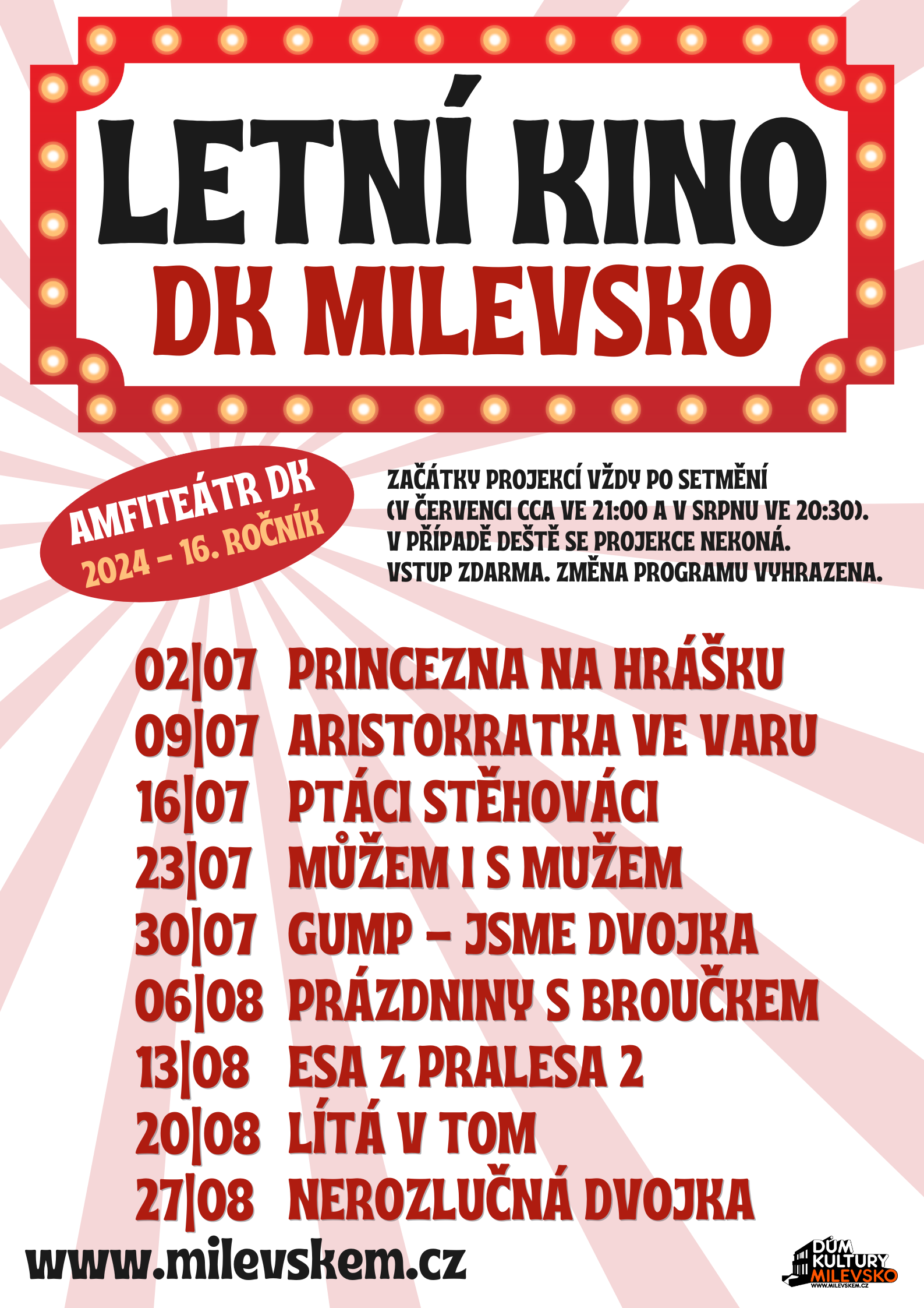 Plakát Letní kino - Nerozlučná dvojka