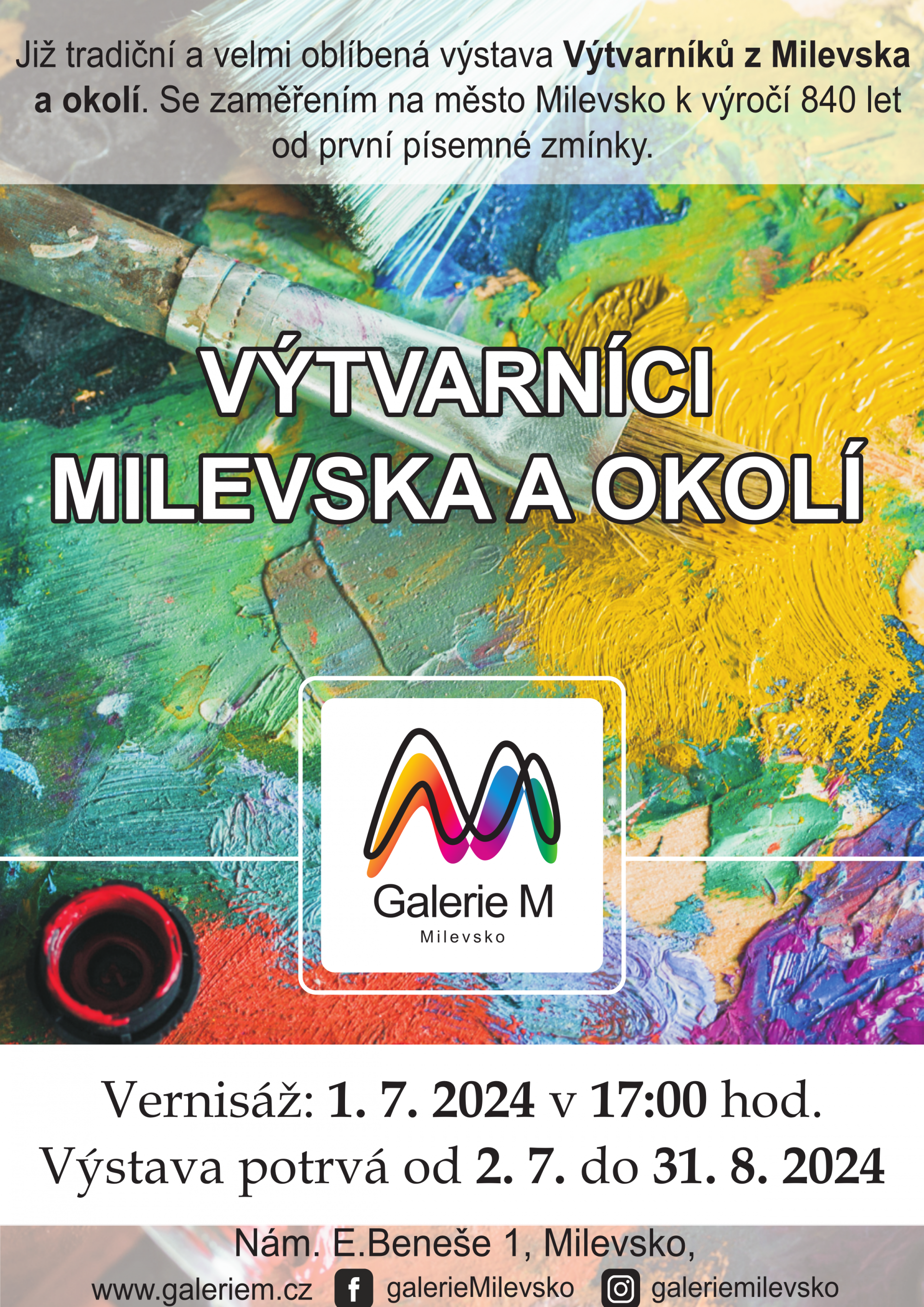Plakát Výstava Výtvarníci Milevska a okolí - 35. ročník