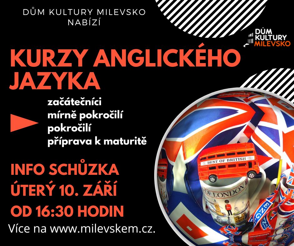 Plakát Kurz anglického jazyka - informační schůzka 