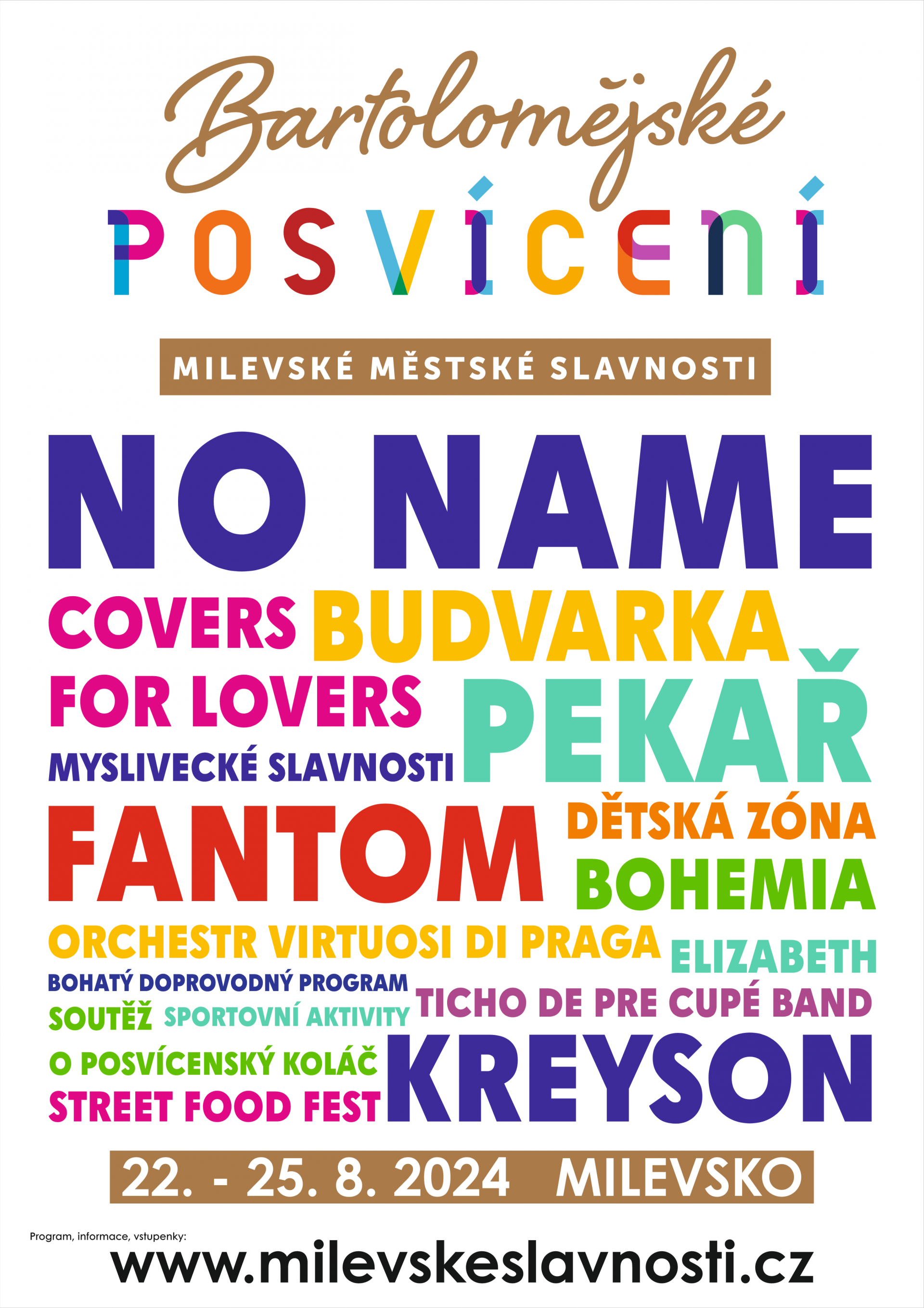 Plakát Bartolomějské posvícení 2024 - Neděle