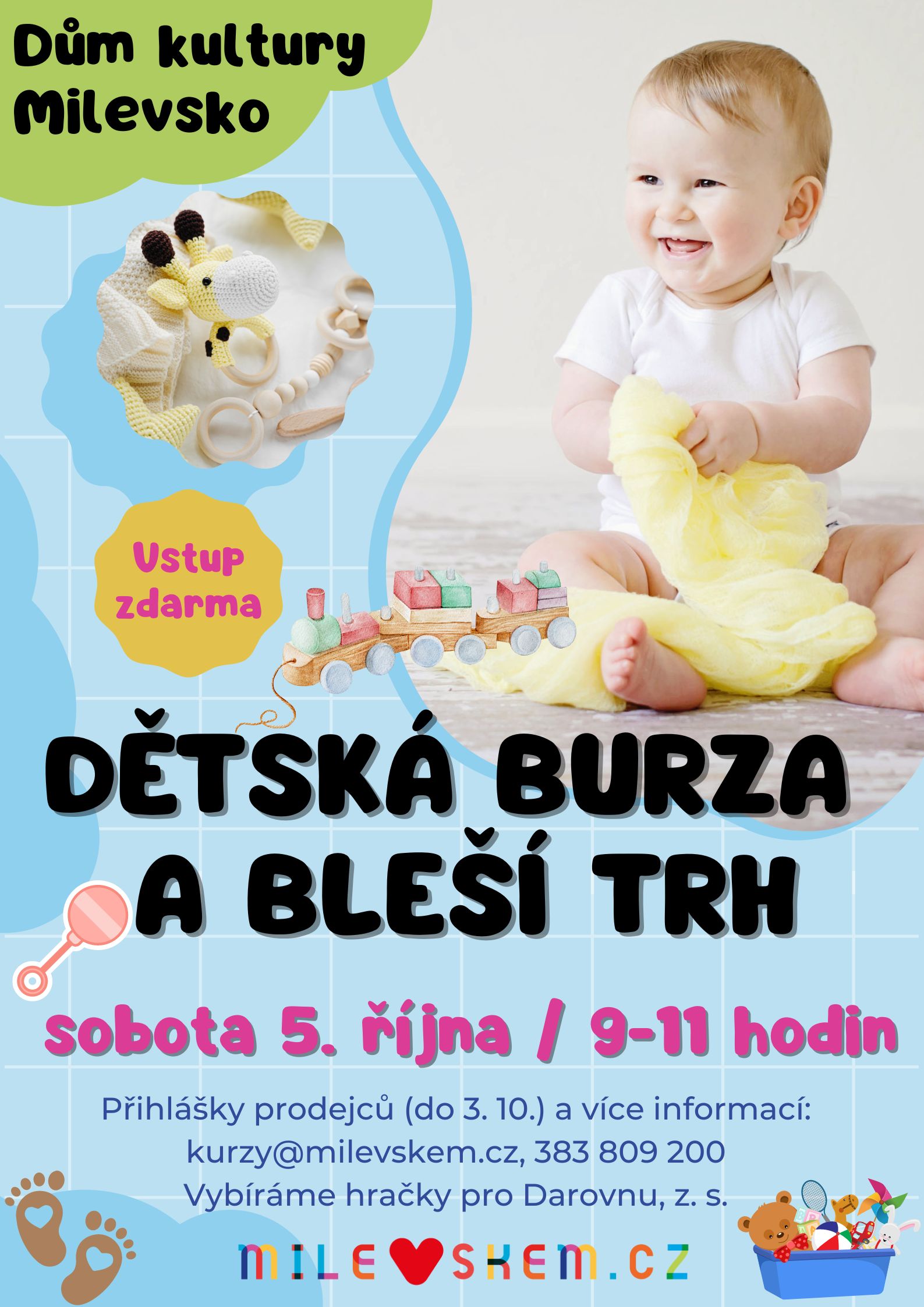 Plakát Podzimní dětská burza a bleší trh