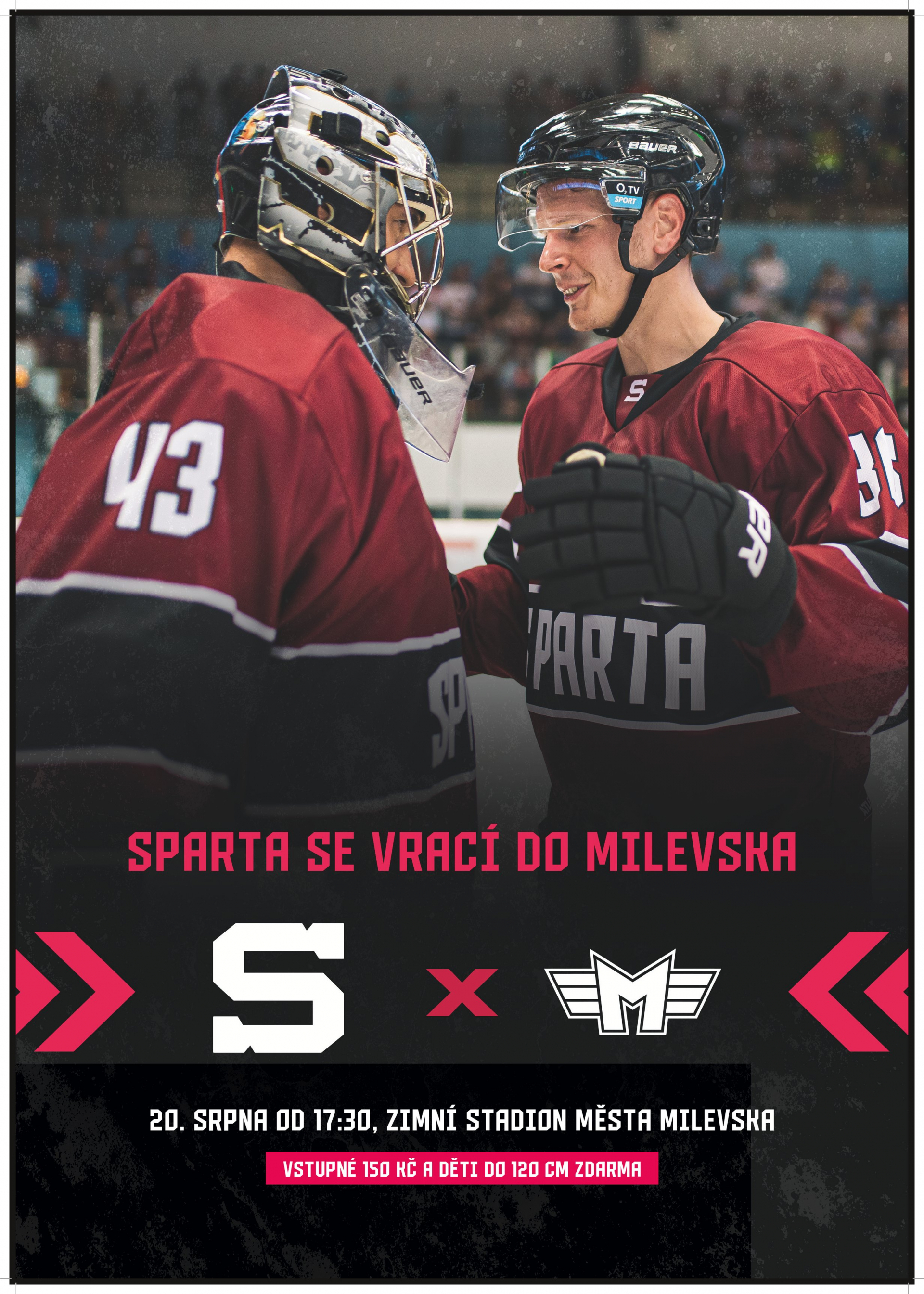 Plakát HC Sparta Praha vs. Banes Motor České Budějovice