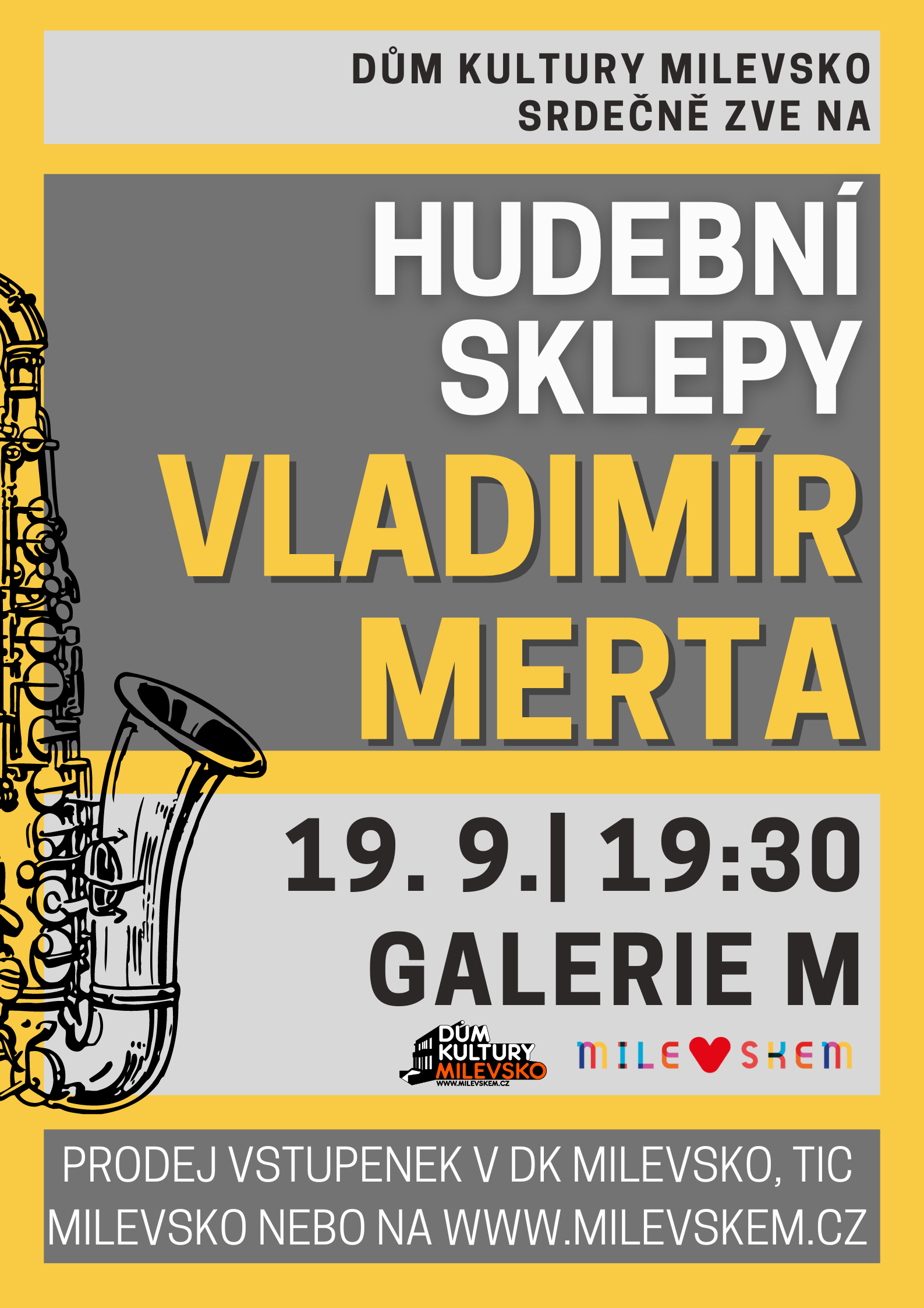 Plakát Hudební sklepy - Vladimír Merta