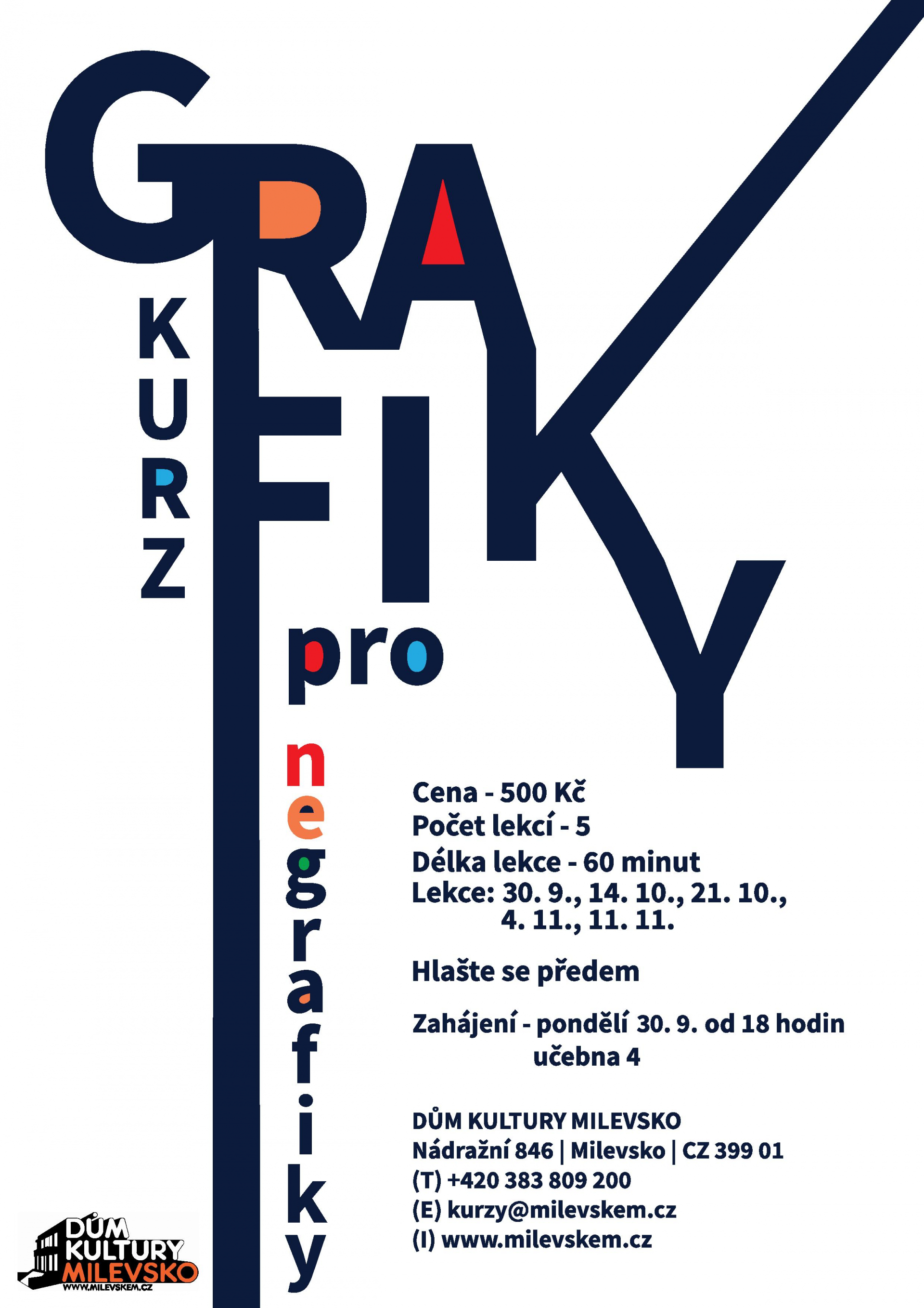 Plakát Kurz - Grafika pro negrafiky