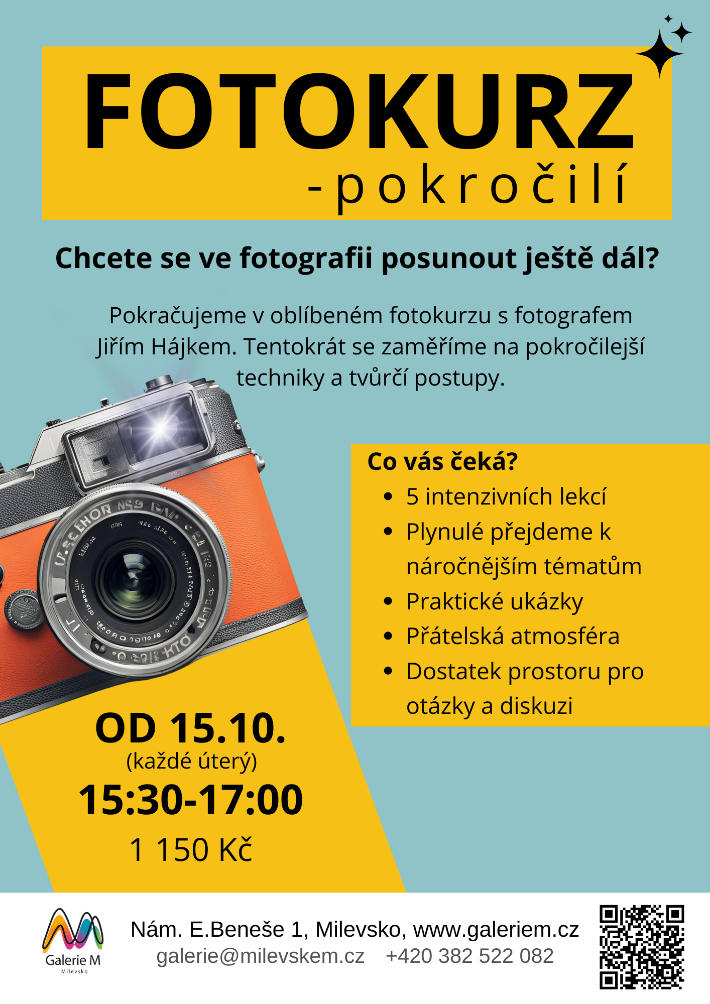 Plakát Fotokurz - úvodní hodina