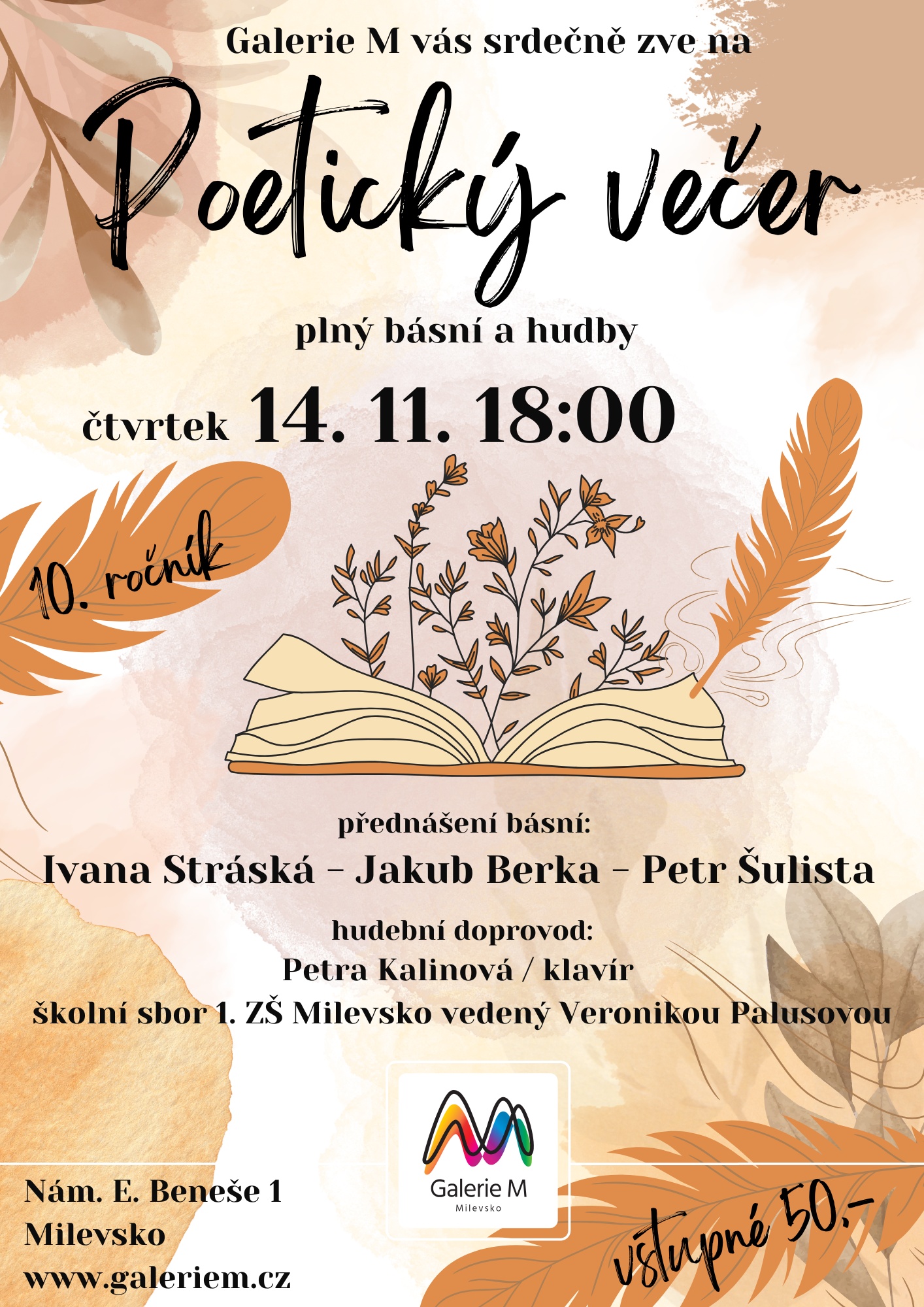 Plakát Poetický večer