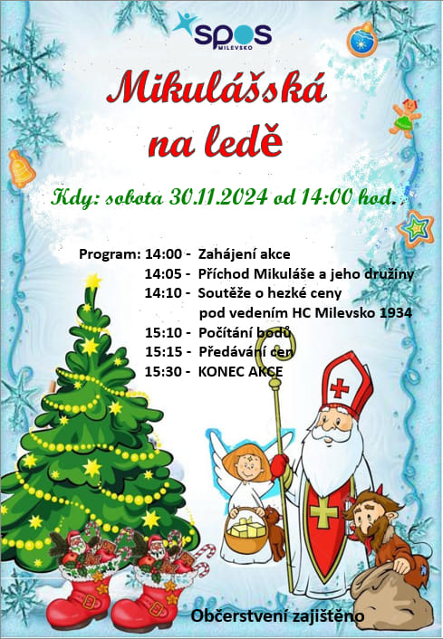 Plakát Mikulášská na ledě