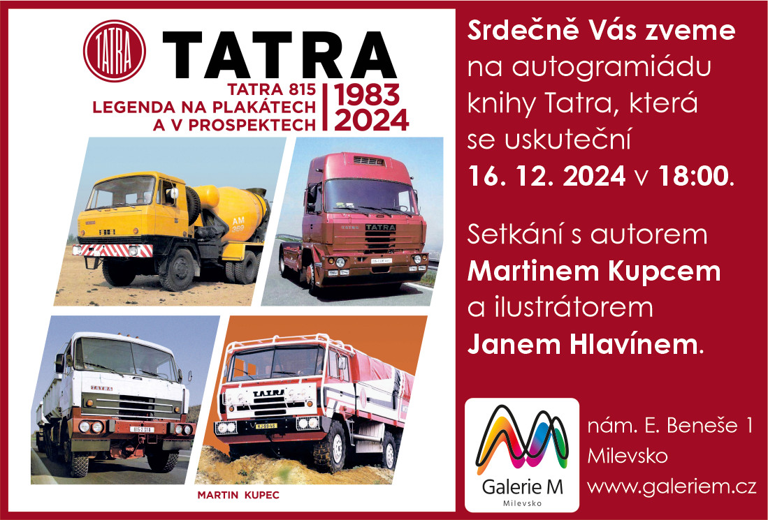 Plakát Autogramiáda knihy Tatra