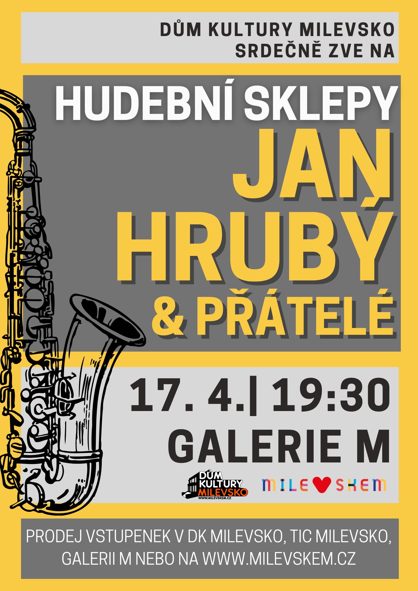 Plakát Hudební sklepy - Jan Hrubý & přátelé