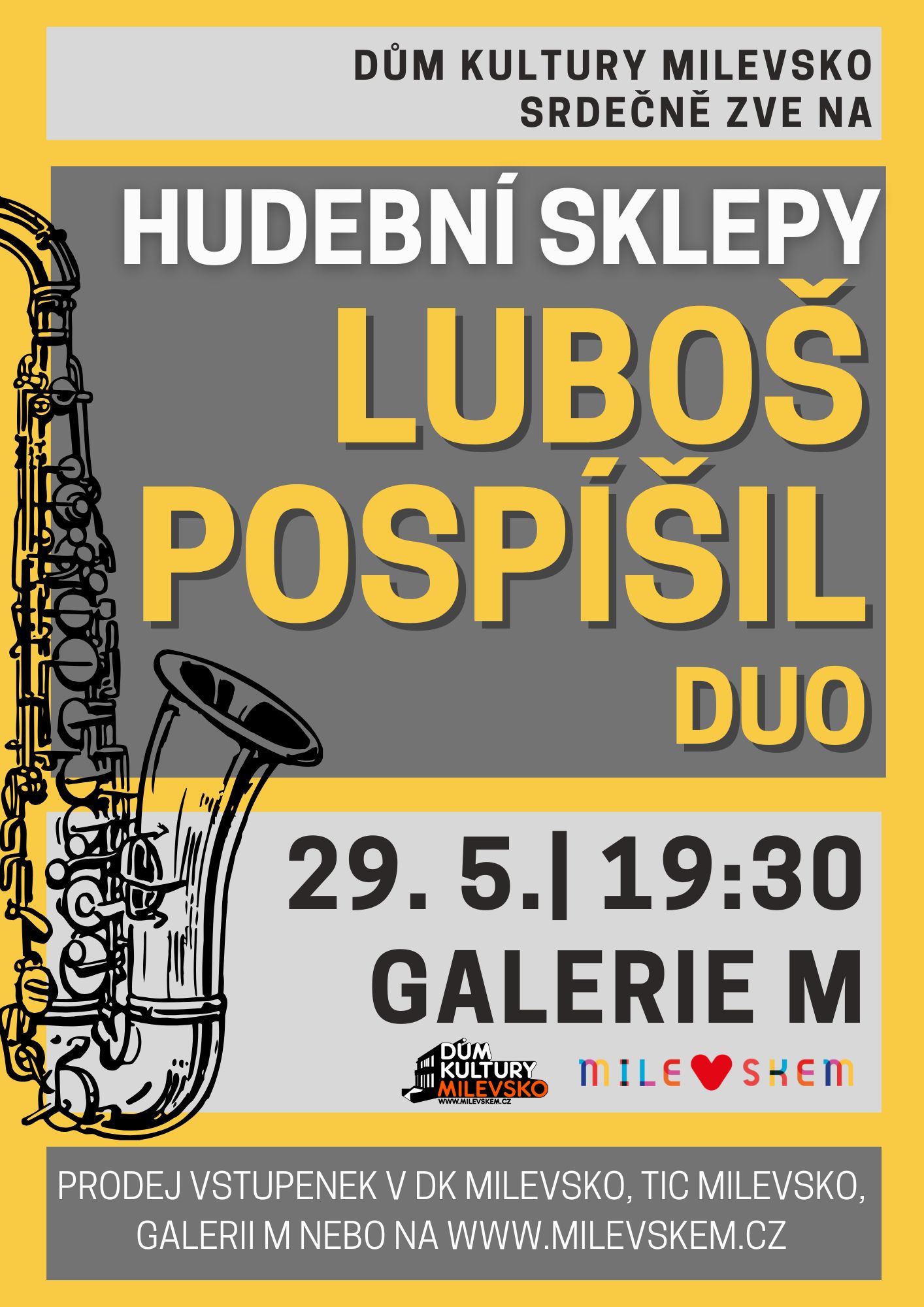 Plakát Hudební sklepy - Luboš Pospíšil Duo