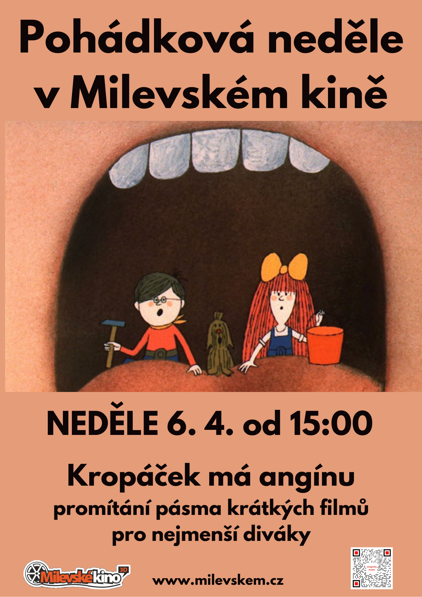 Plakát Pohádková neděle - Kropáček má angínu