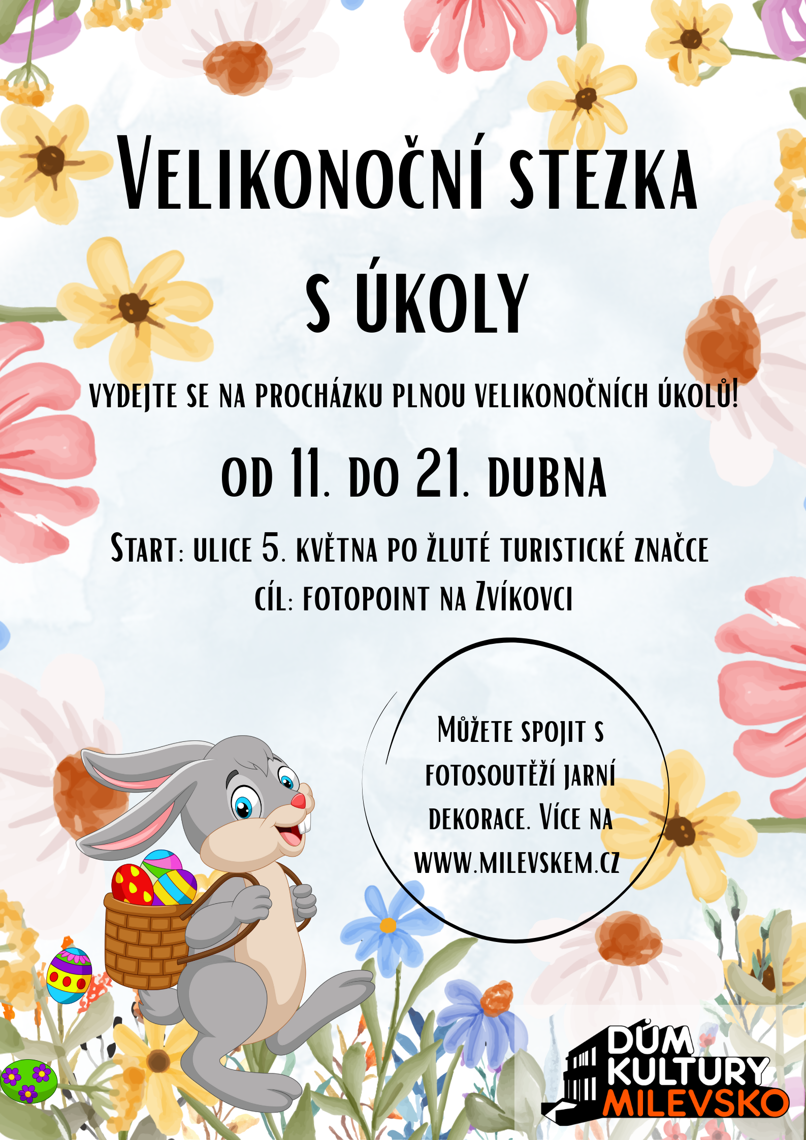 Plakát Velikonoční stezka s úkoly