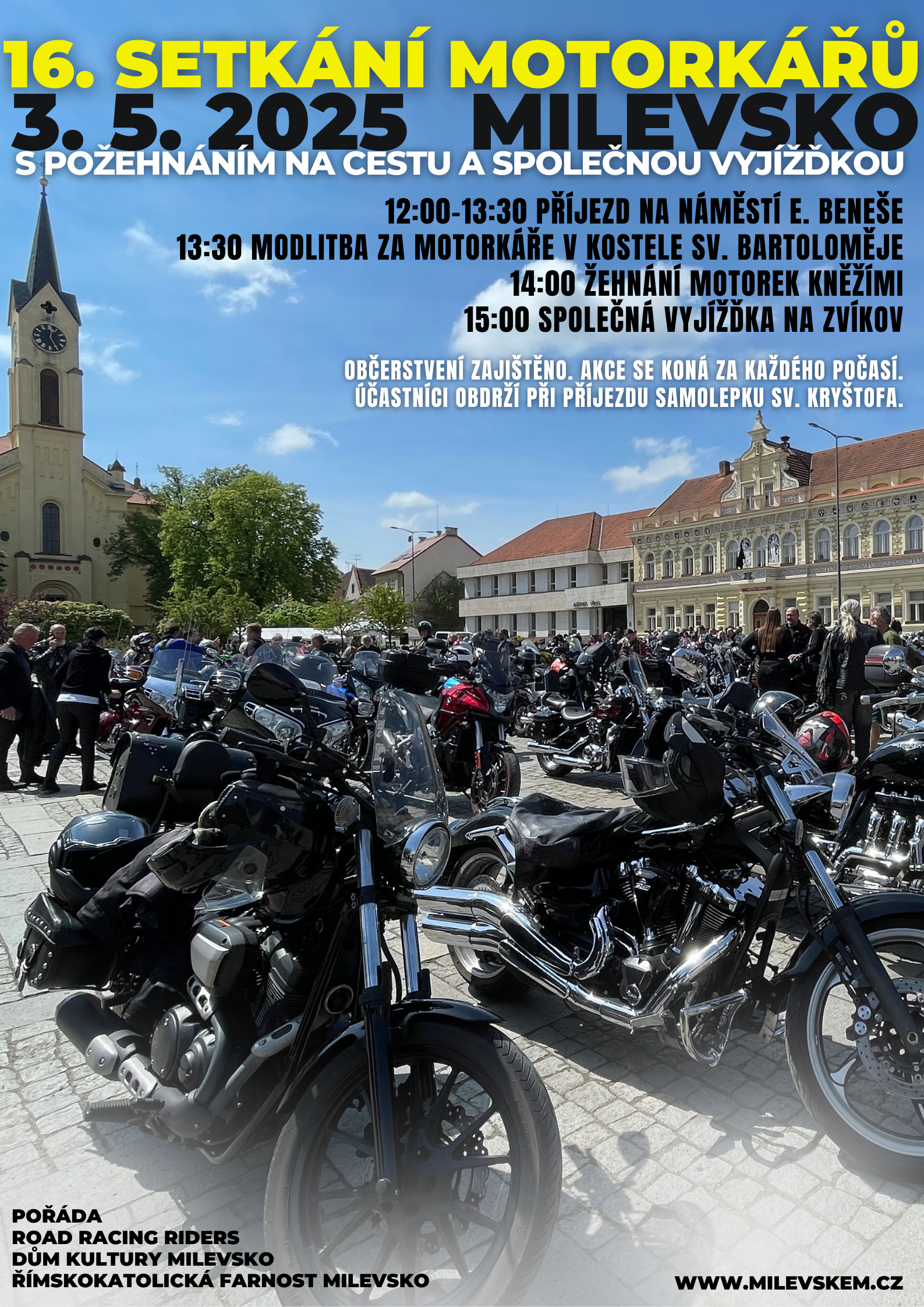 Plakát 16. Setkání motorkářů s požehnáním na cestu