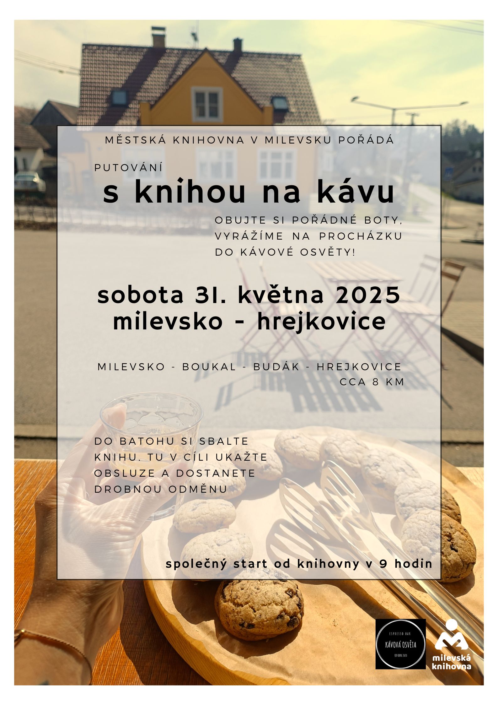 Plakát S knihou na kávu