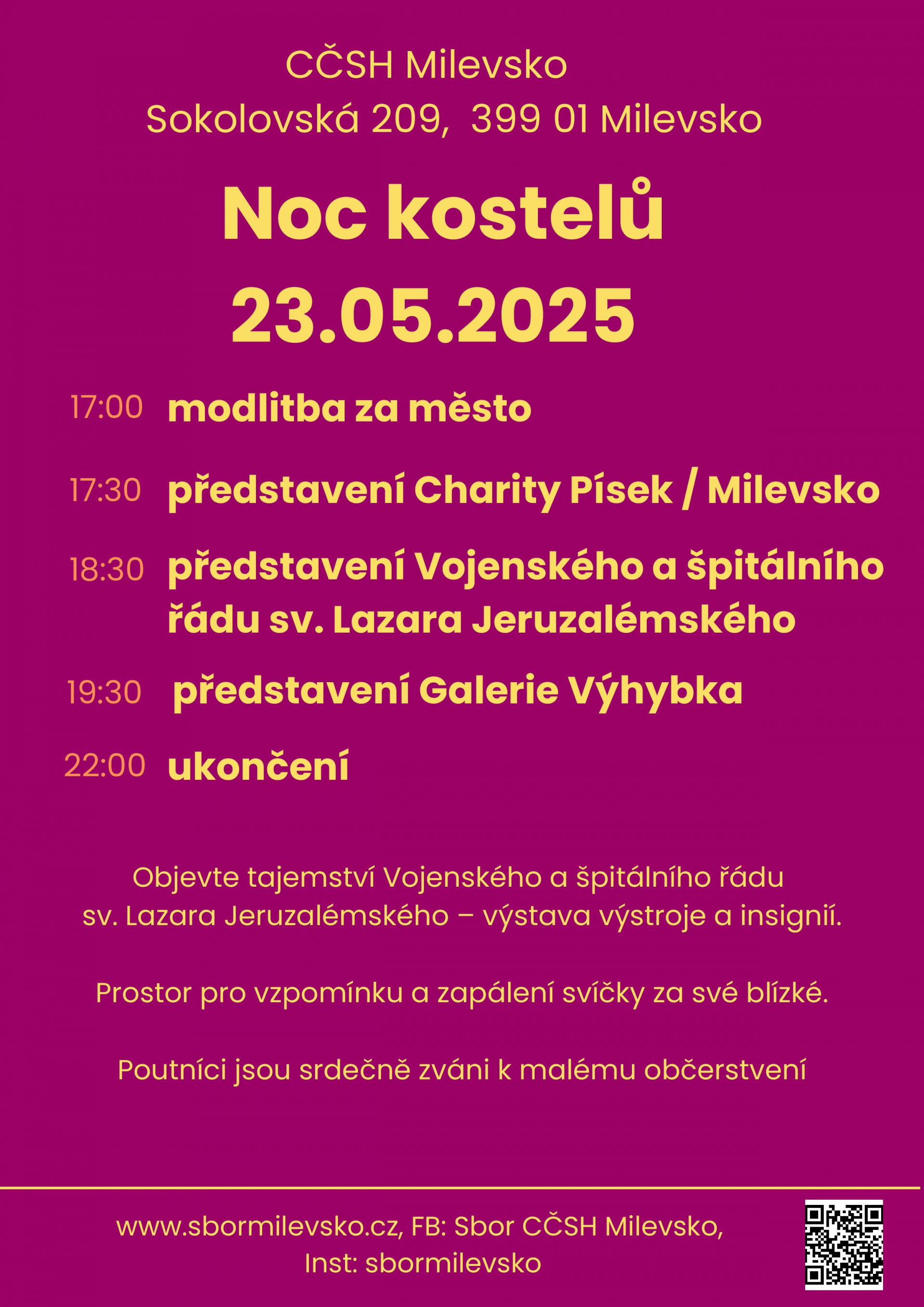 Plakát Noc kostelů
