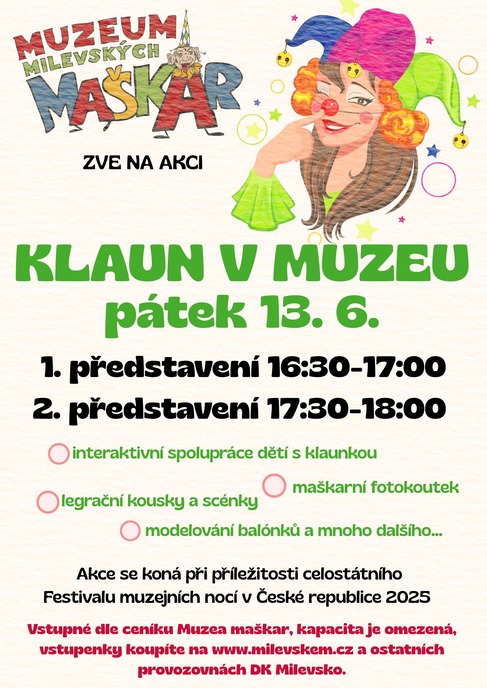 Plakát Klaun v muzeu