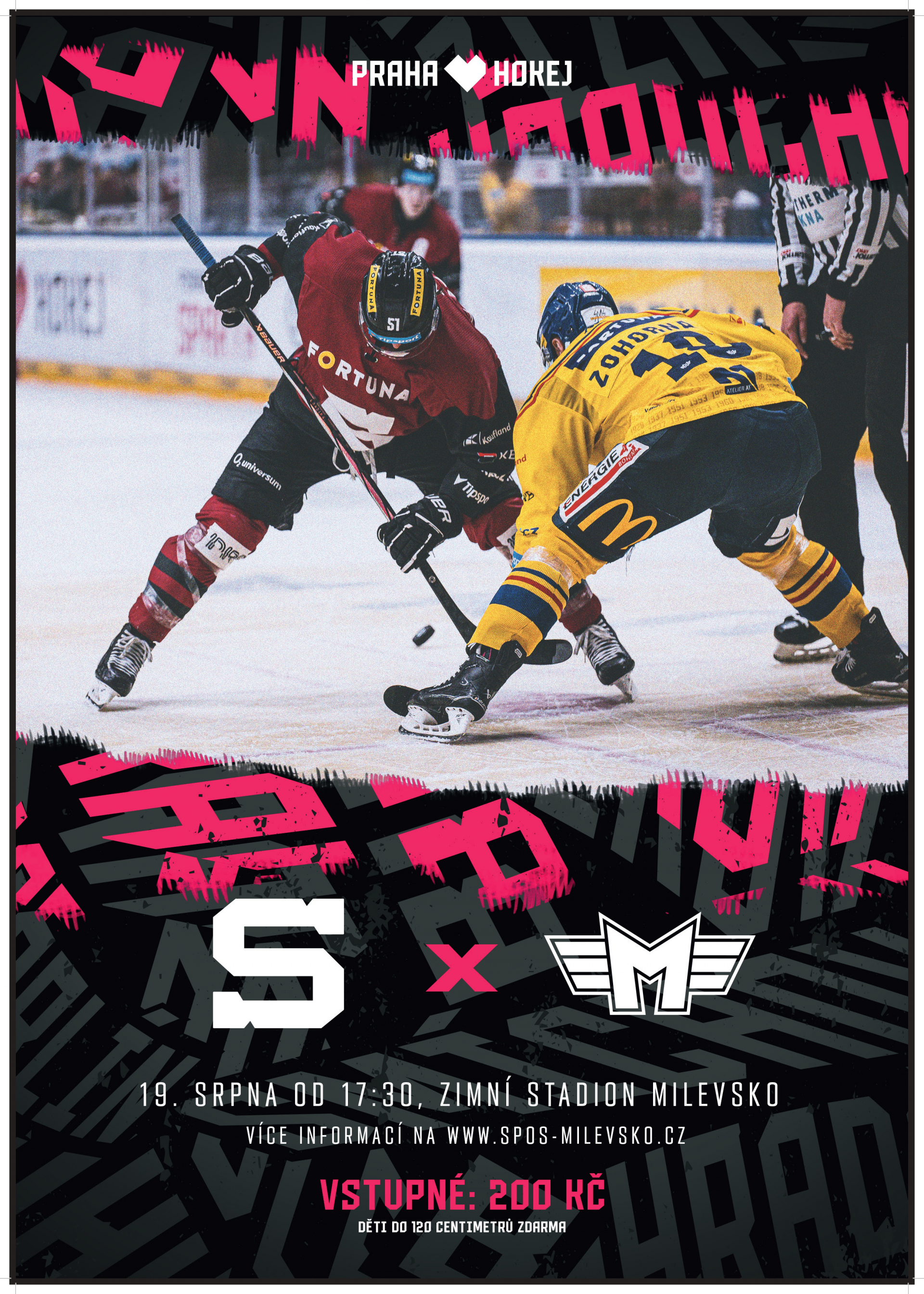 Plakát HC Sparta Praha vs. Banes Motor České Budějovice