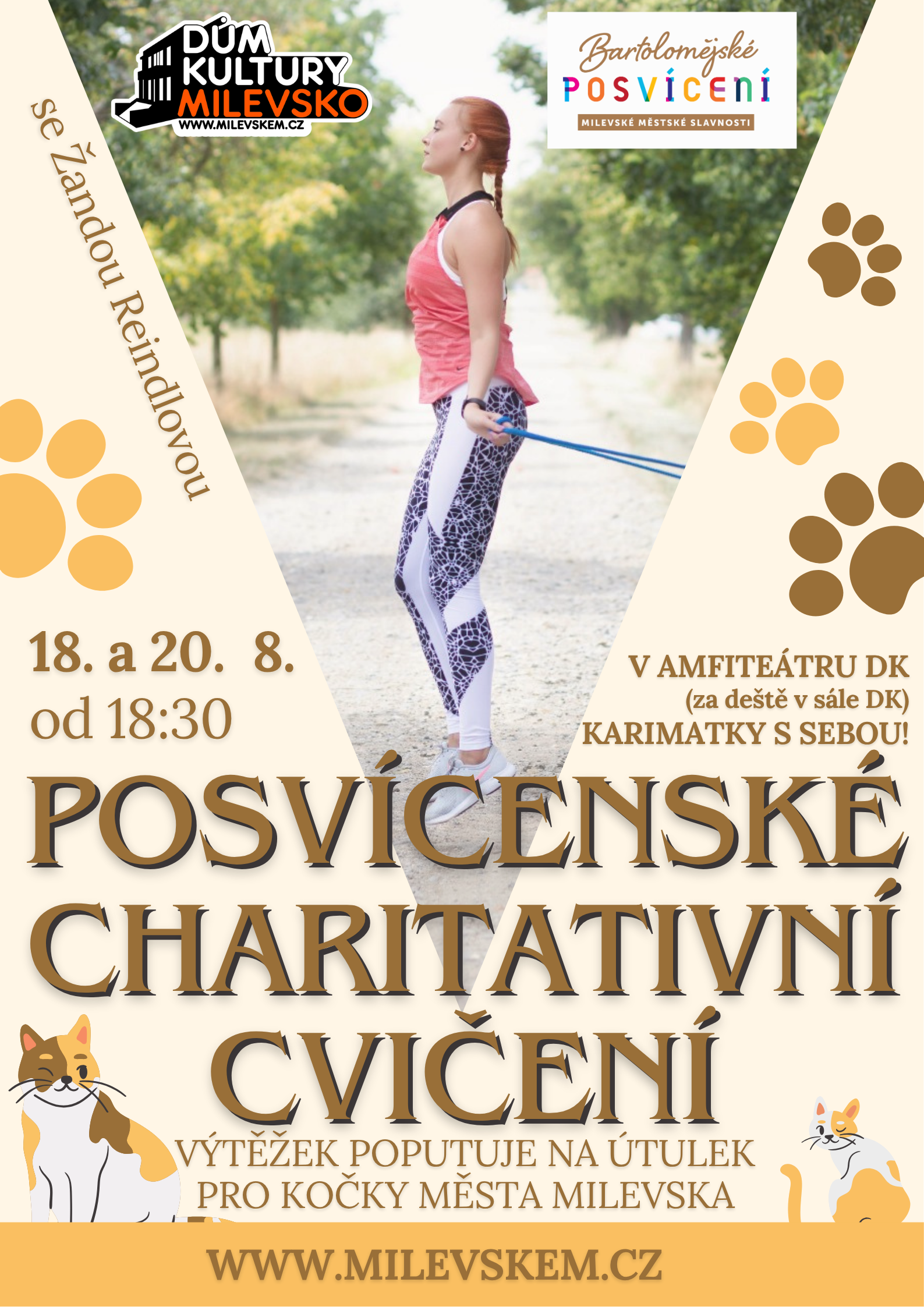 Plakát Posvícenské charitativní cvičení se Žandou