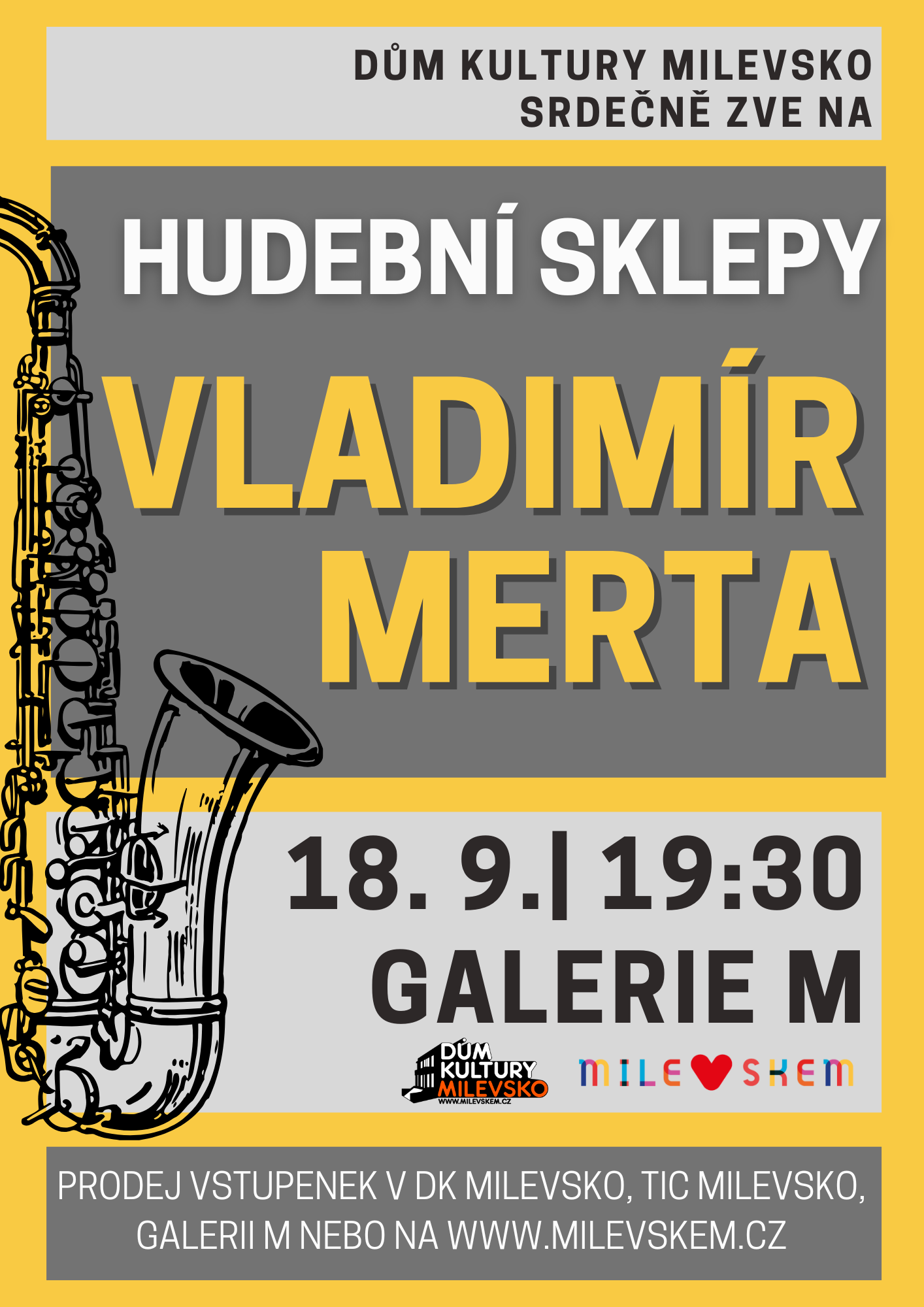 Plakát Hudební sklepy - Vladimír Merta