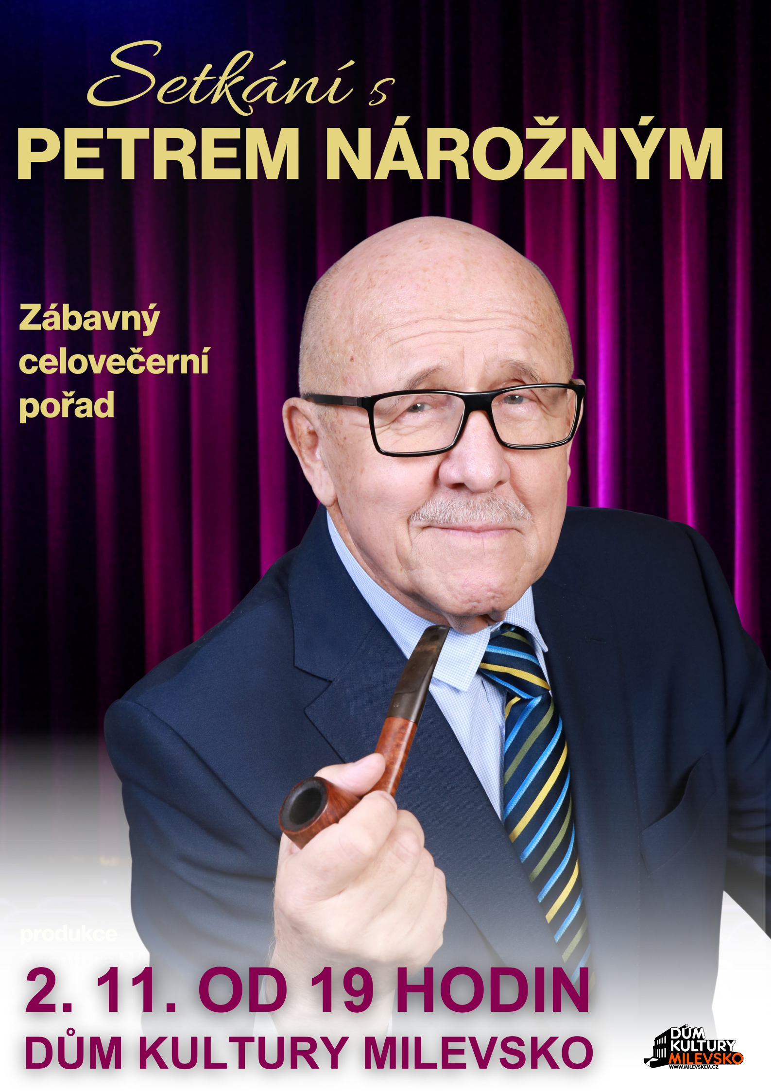 Plakát Setkání s Petrem Nárožným