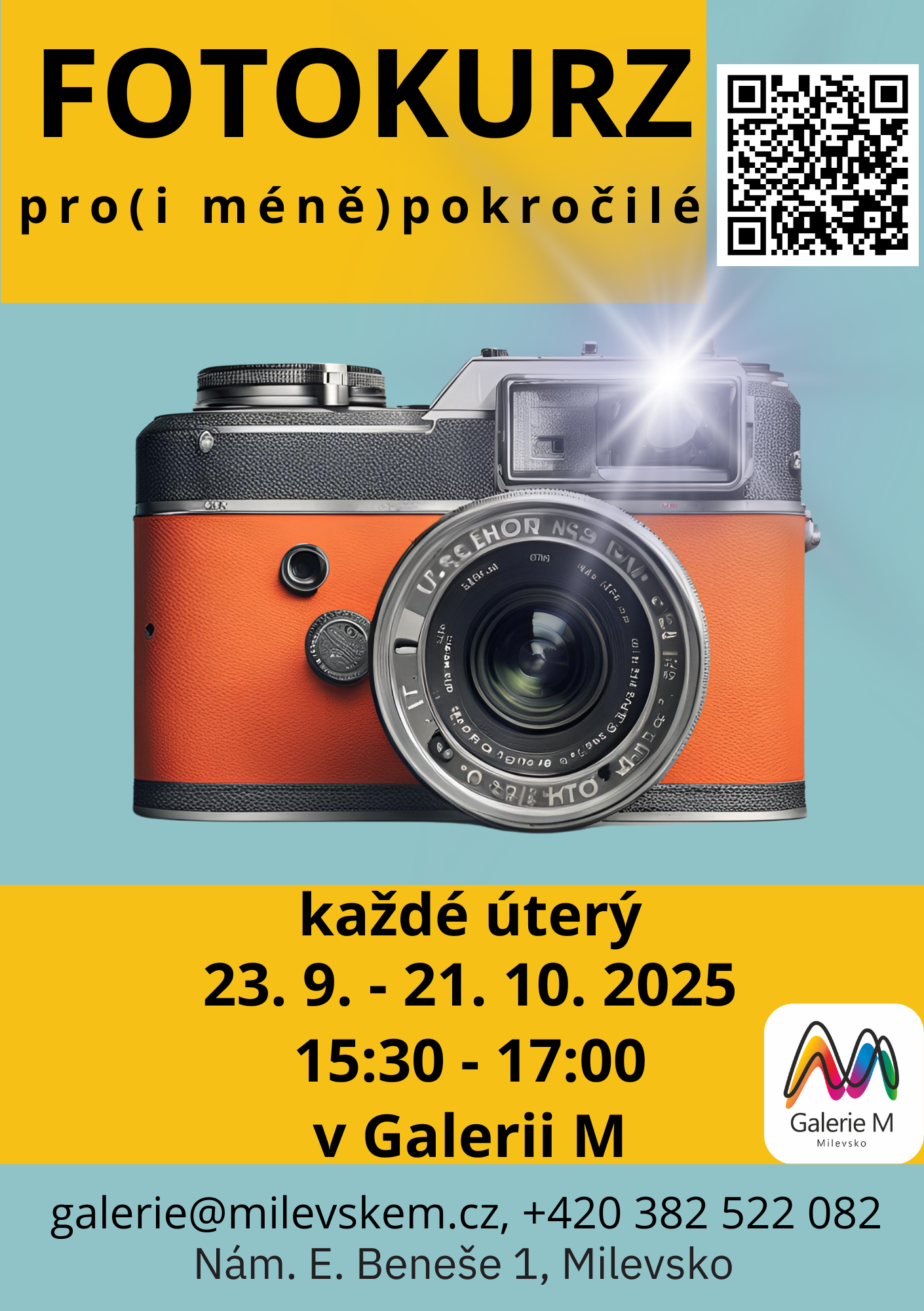 Plakát FOTOKURZ PRO (I MÉNĚ) POKROČILÉ