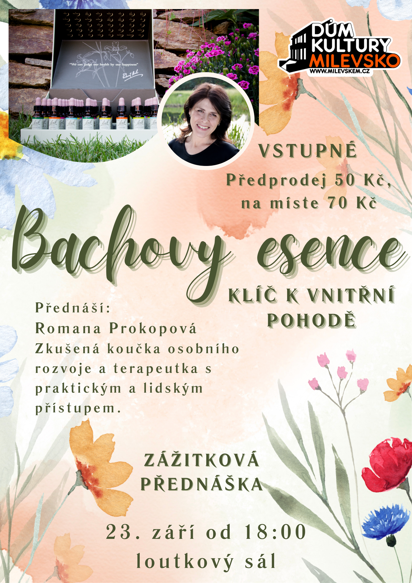 Plakát Bachovy esence: Klíč k vnitřní pohodě