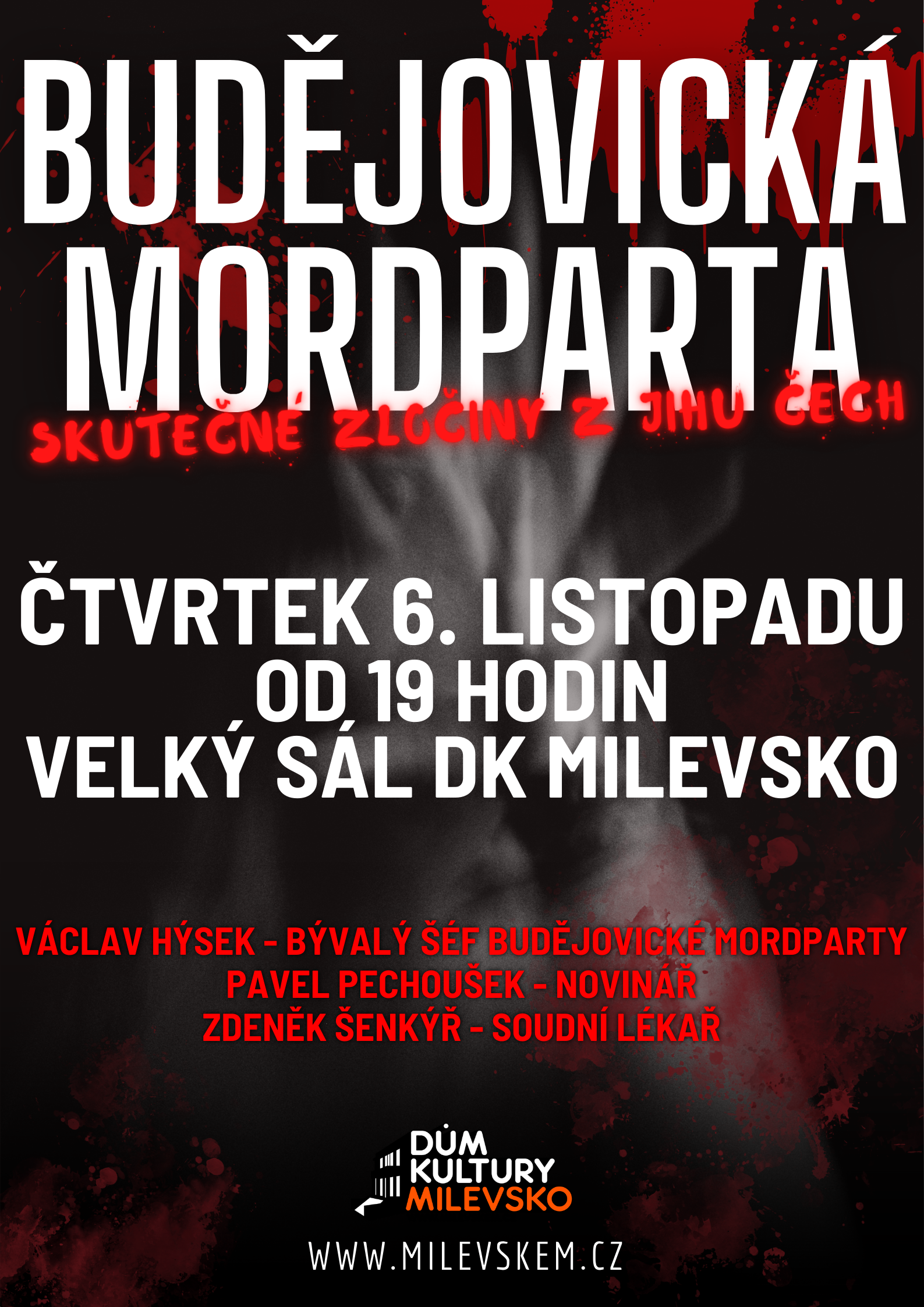 Plakát Budějovická mordparta - Skutečné zločiny z jihu Čech