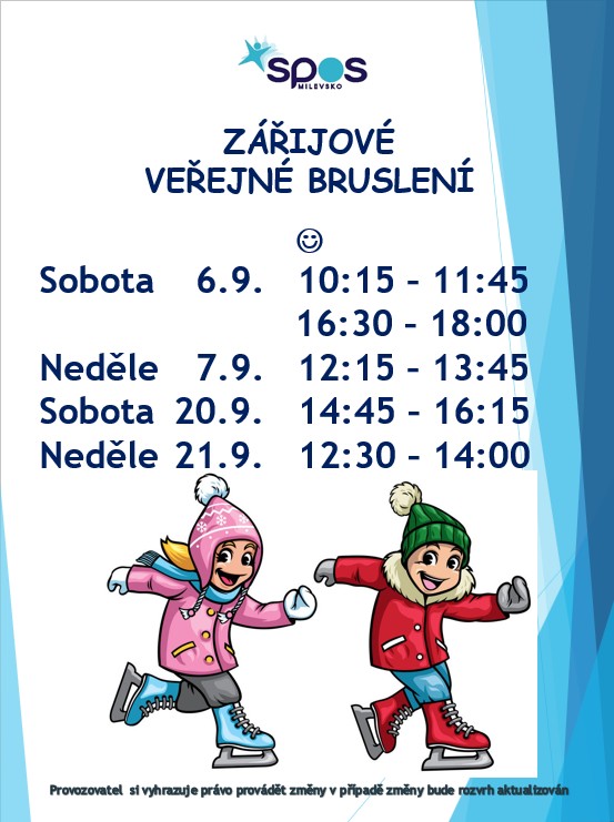 Plakát Veřejné bruslení