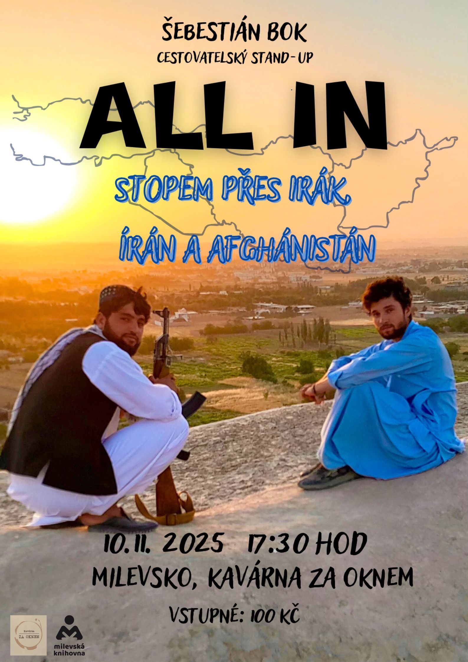 Plakát Knihovna na cestách: Stopem přes Irák, Írán a Afghánistán