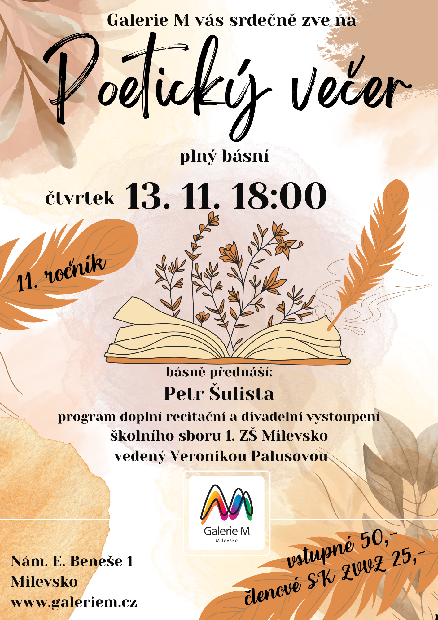 Plakát Poetický večer