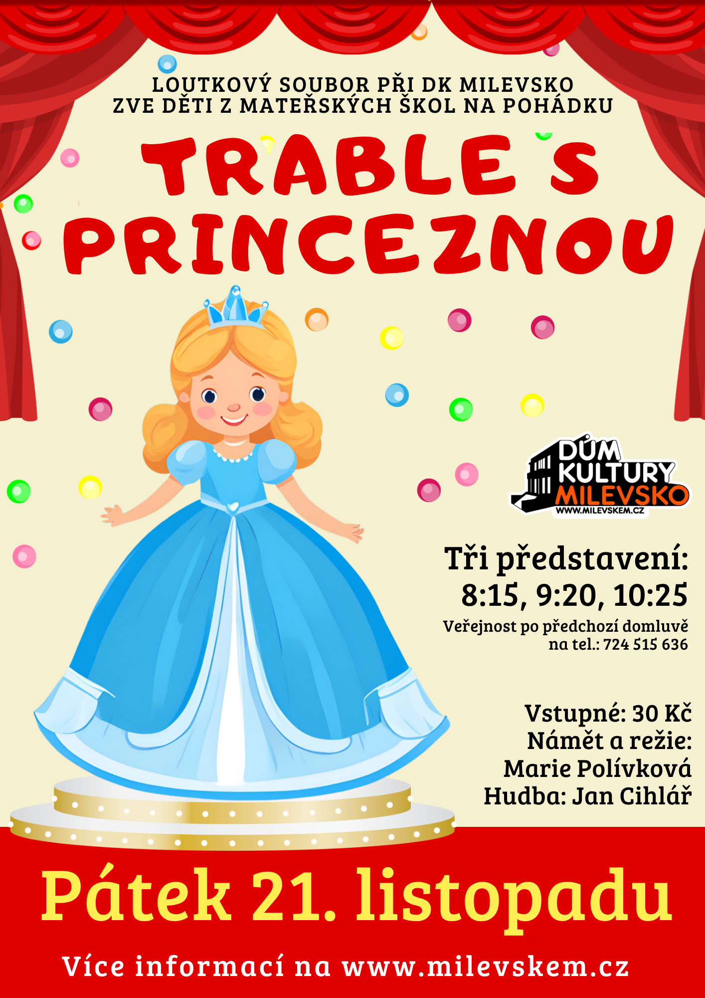 Plakát Loutková pohádka - Trable s princeznou