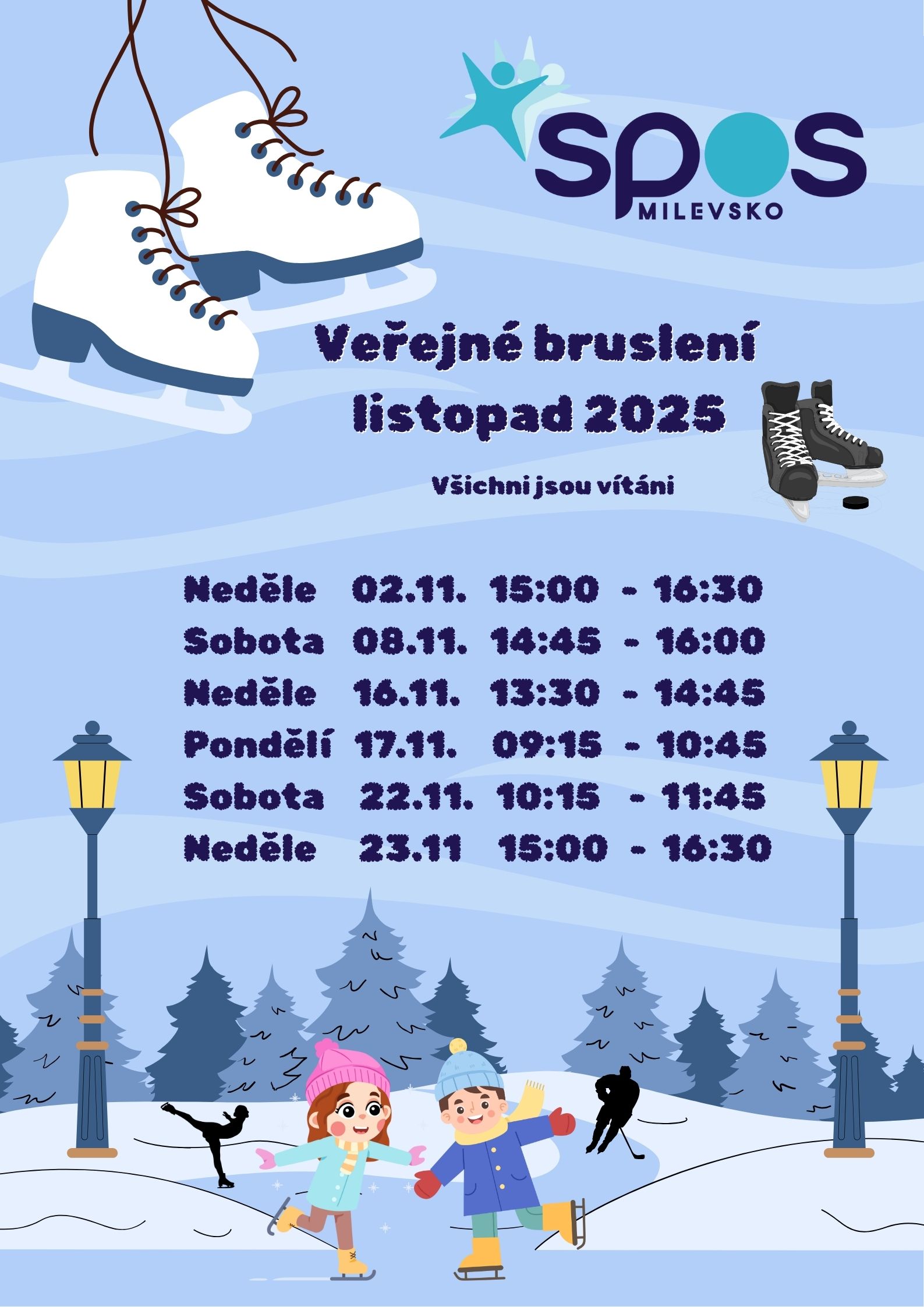 Plakát Veřejné bruslení