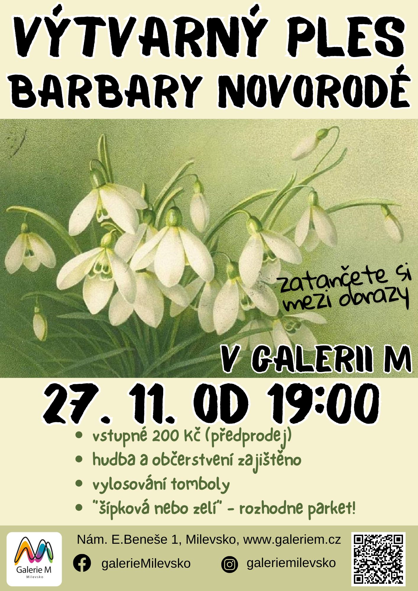 Plakát Výtvarný ples Barbary Novorodé