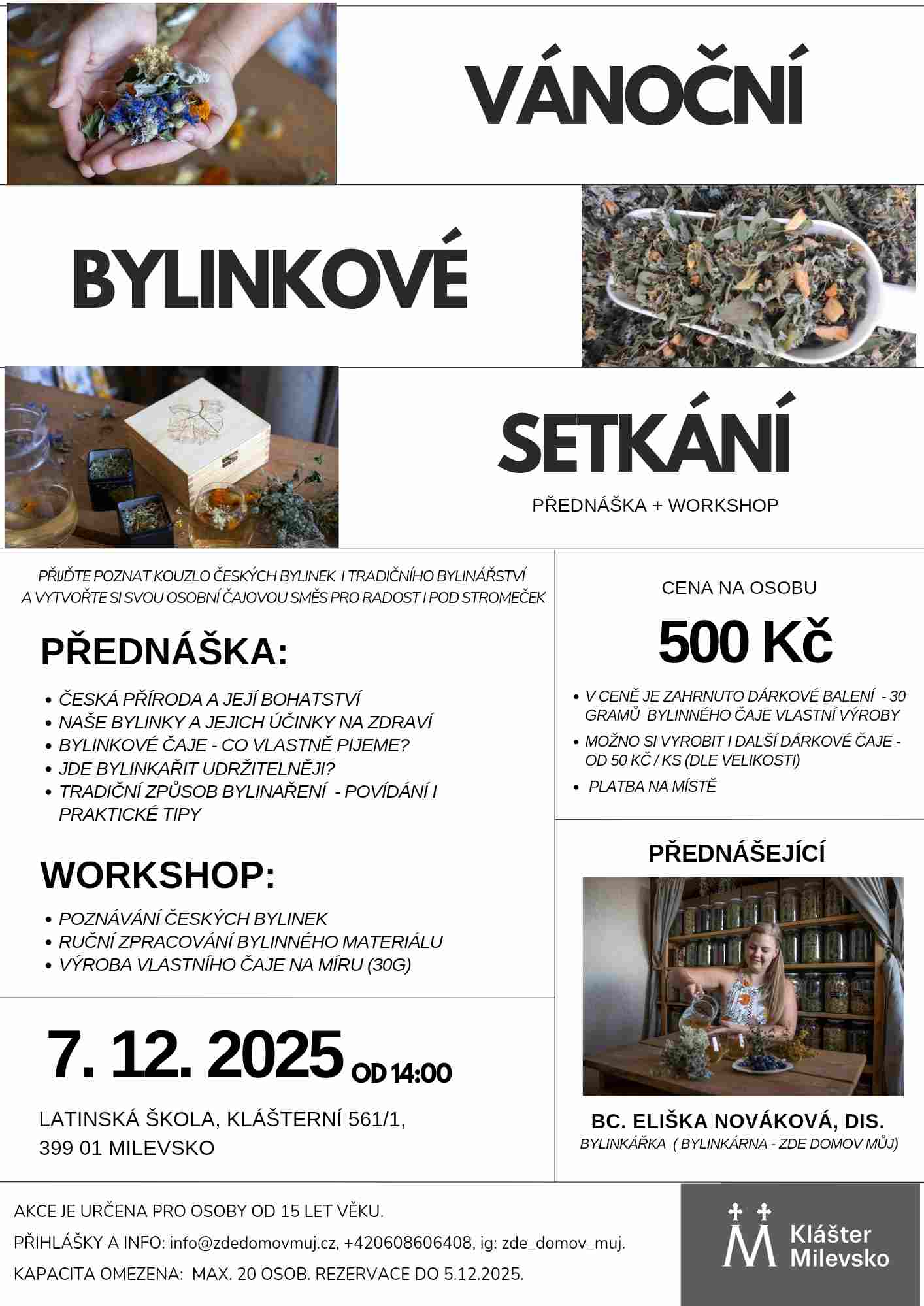 Plakát Vánoční bylinkové setkání