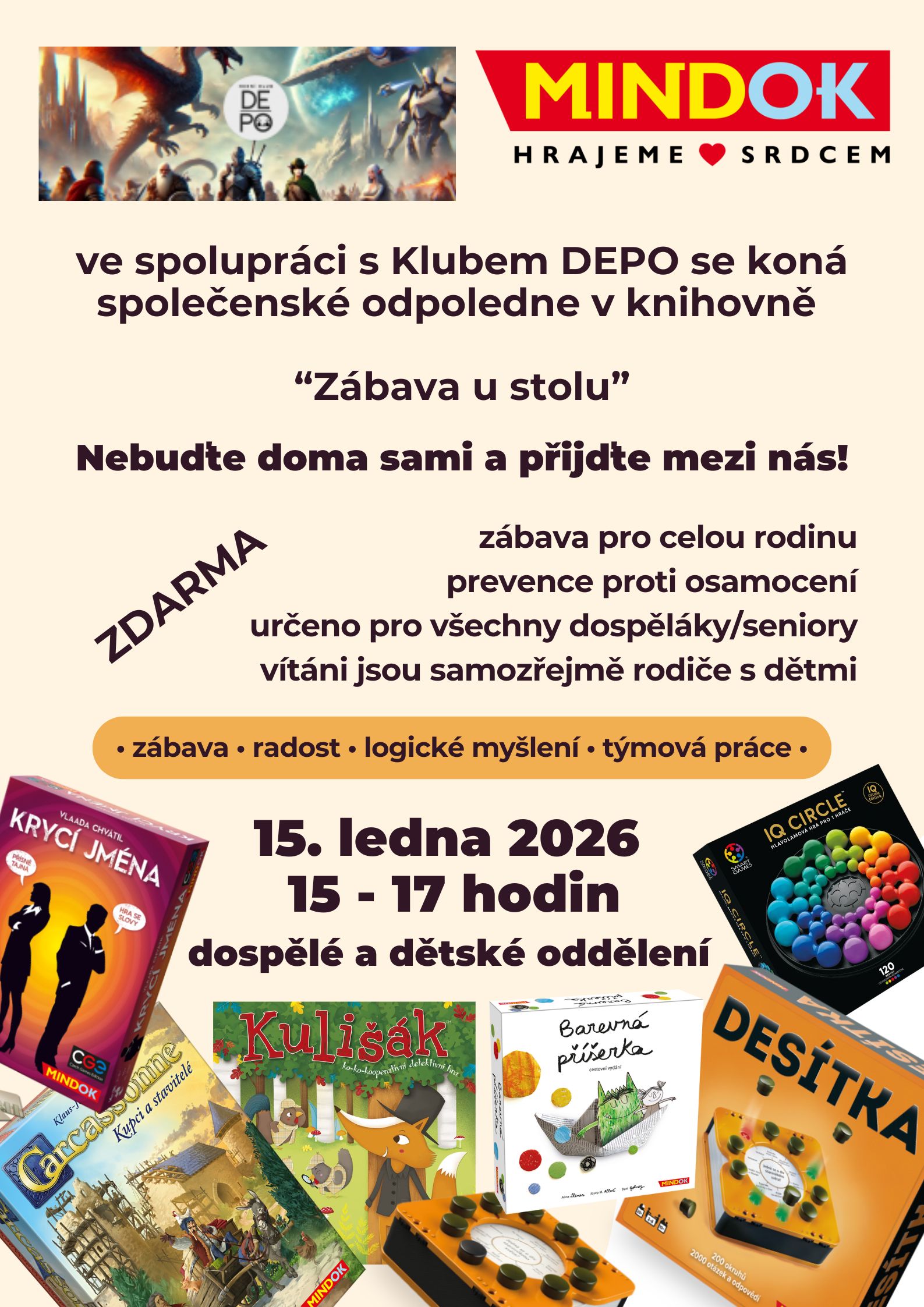 Plakát Zábava u stolu